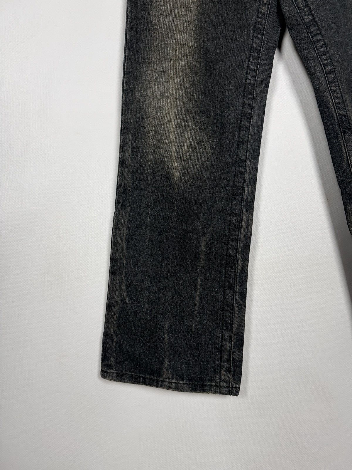 Vintage Y2K Black Wash Denim Jeans Pegasus Embroidery Winged Horse Size US 34 / EU 50 - 5 Thumbnail