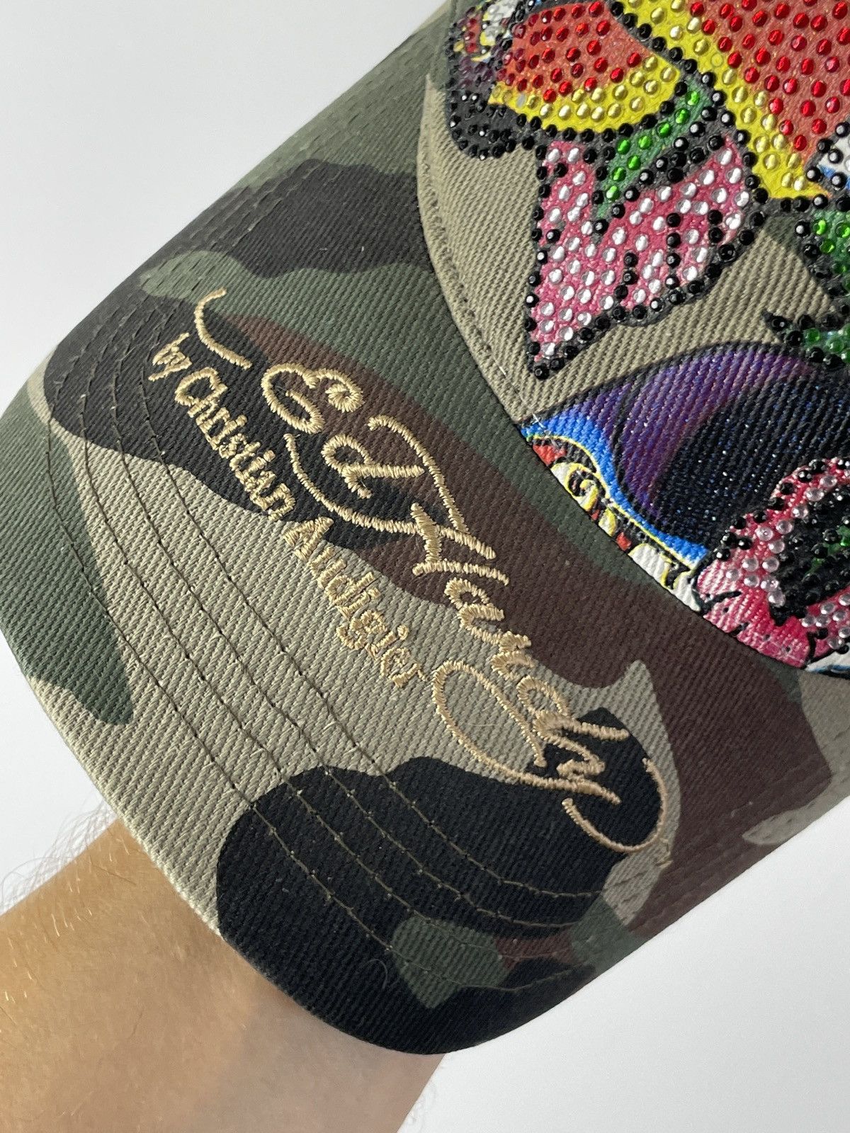 Ed Hardy × Vintage 🔥RARE🔥 Ed Hardy Camo Trucker Vintage Size ONE SIZE - 5 Thumbnail