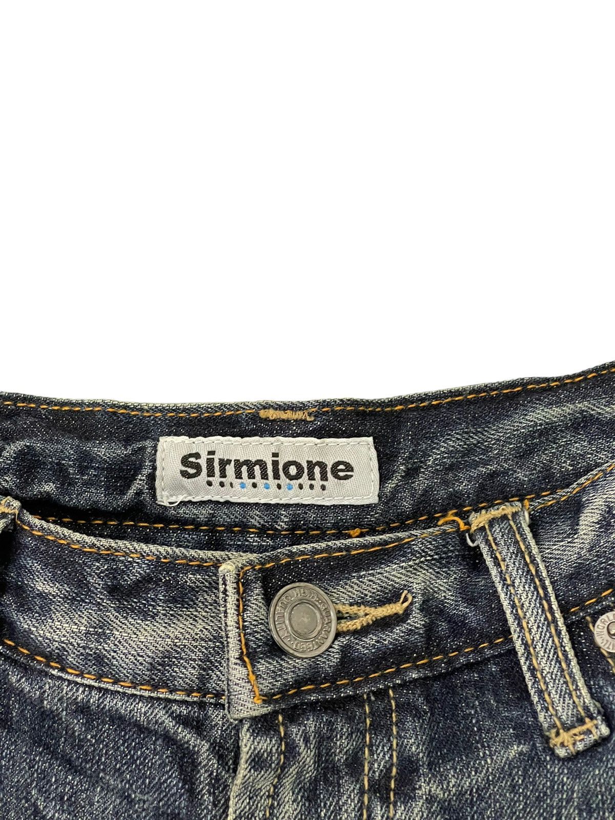 Japanese Brand Faded Jeans Sirmione Distress Regular Straight 8🟦0 Size US 29 - 15 Thumbnail