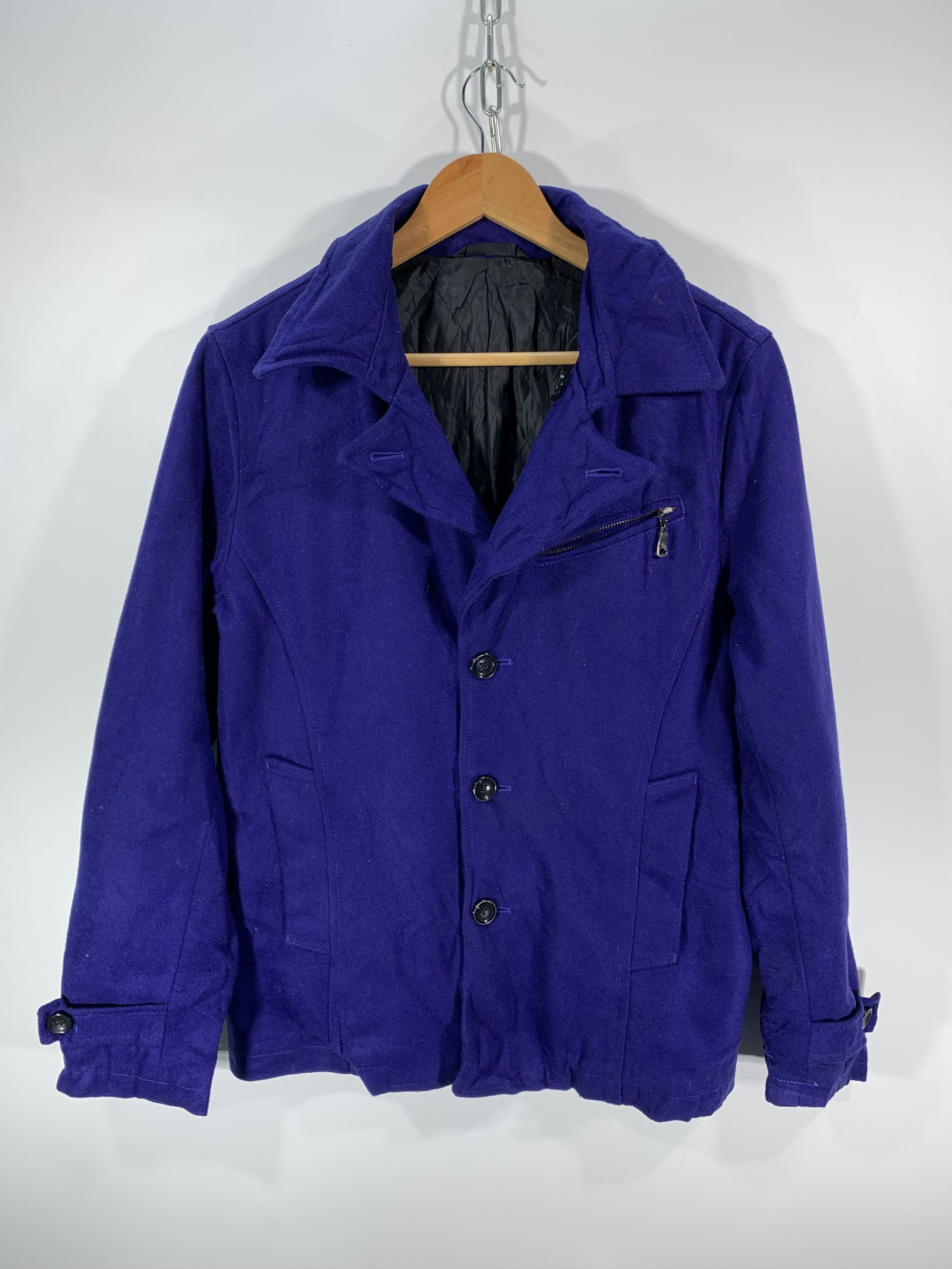 Japanese Brand × Tornado Mart × semanticdesign ⚡️Semantic Design Wool Blue Jacket Size US S / EU 44-46 / 1 - 1 Thumbnail
