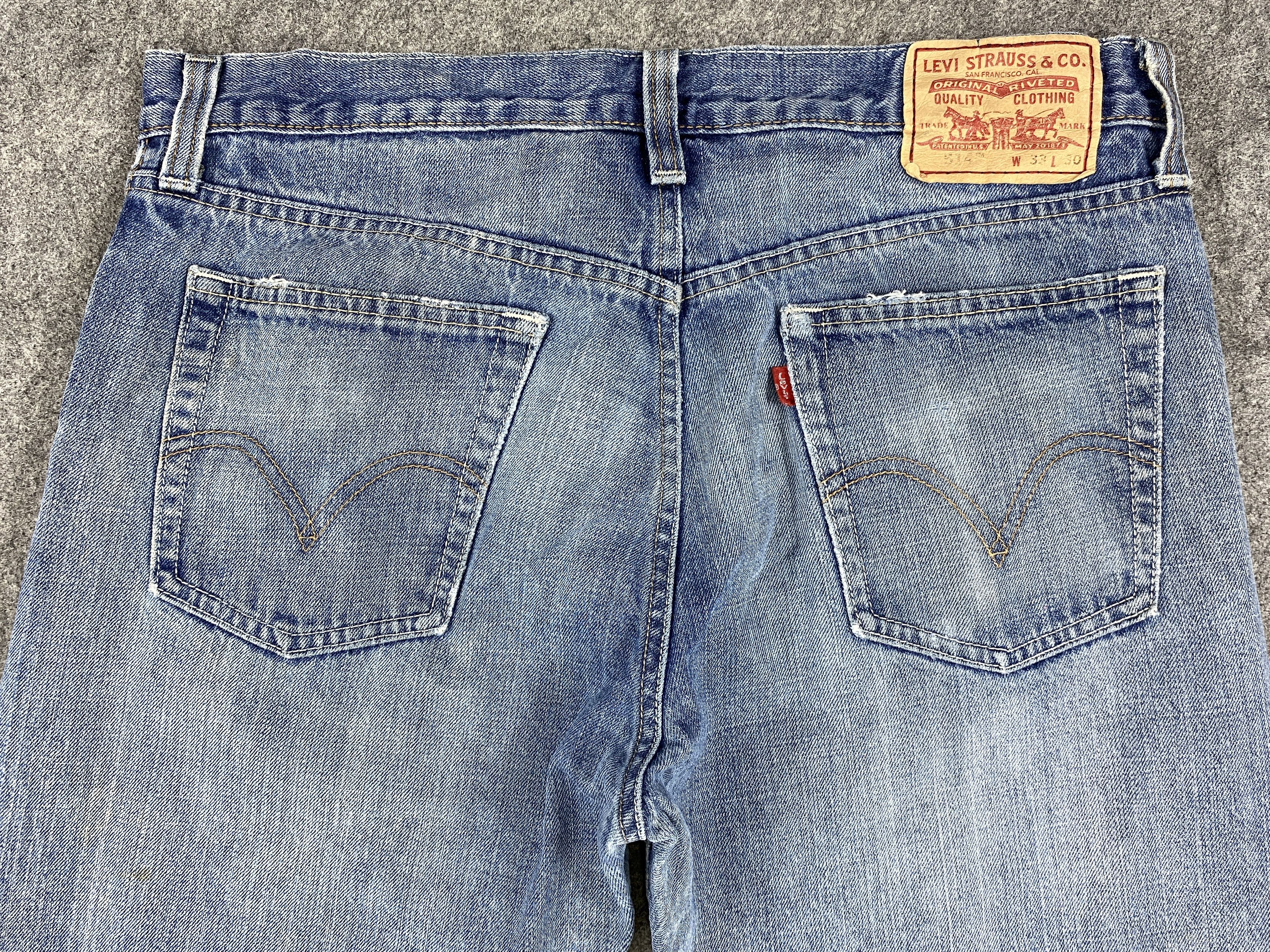 Levi's Distressed Blue Vintage Levi's 514 34x30 Denim -JN1466 Size US 34 / EU 50 - 4 Thumbnail