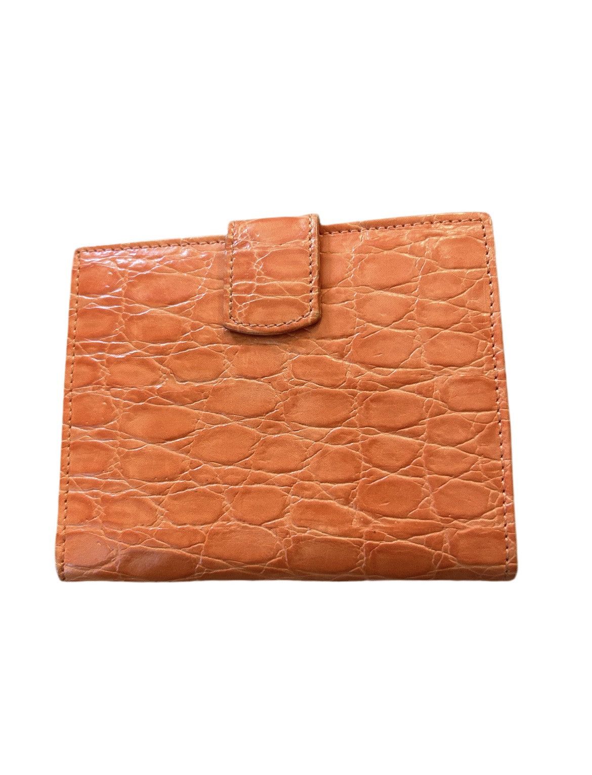 Salvatore Ferragamo Ferragamo Orange Leather Bifold Wallet Size ONE SIZE - 2 Thumbnail