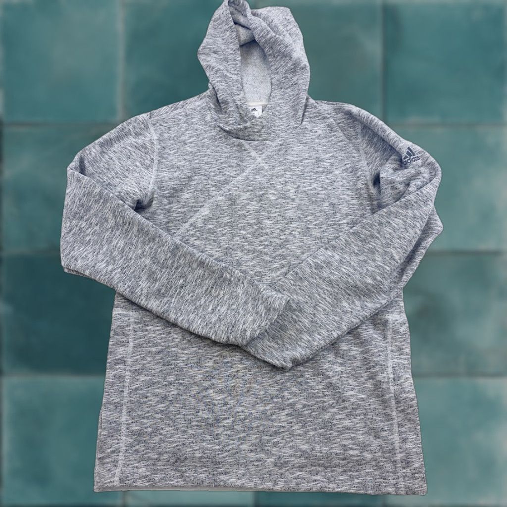 Adidas Adidas Hoodie Sweatshirt Men’s S Gray Side Snap Buttons Pullover Hooded Button Streetwear Size US S / EU 44-46 / 1 - 1 Thumbnail