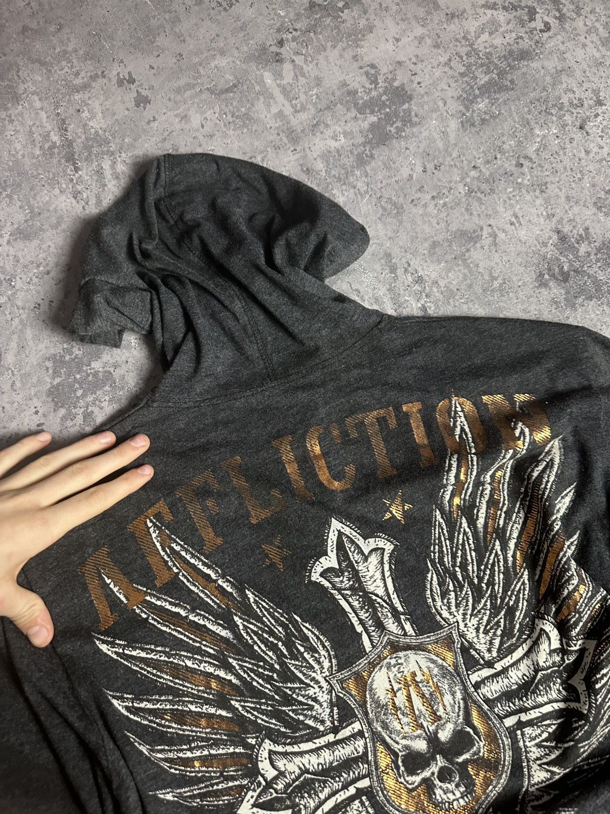 Affliction Crazy rare cyber y2k affliction longsleeve shirt Size US S / EU 44-46 / 1 - 4 Thumbnail