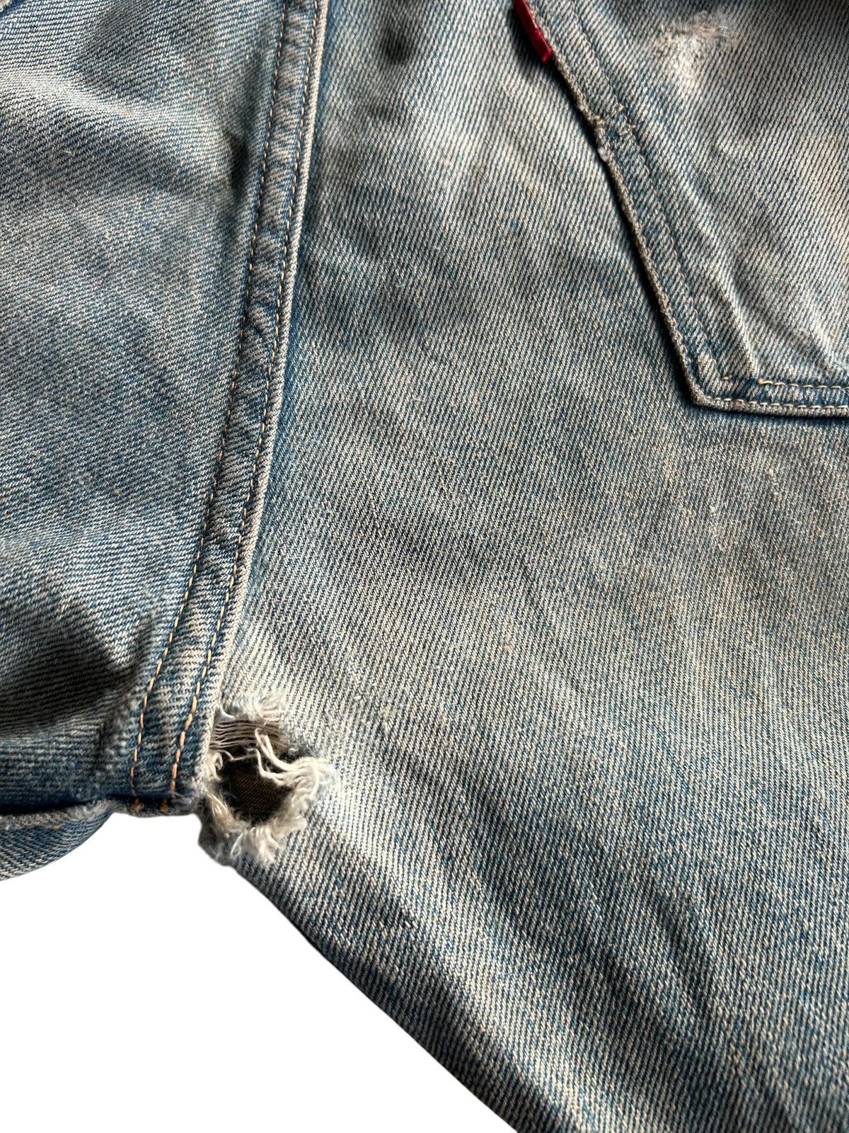 Kapital Vintage Levis Big E Selvedge Distressed Denim Jeans Size US 32 / EU 48 - 17 Thumbnail