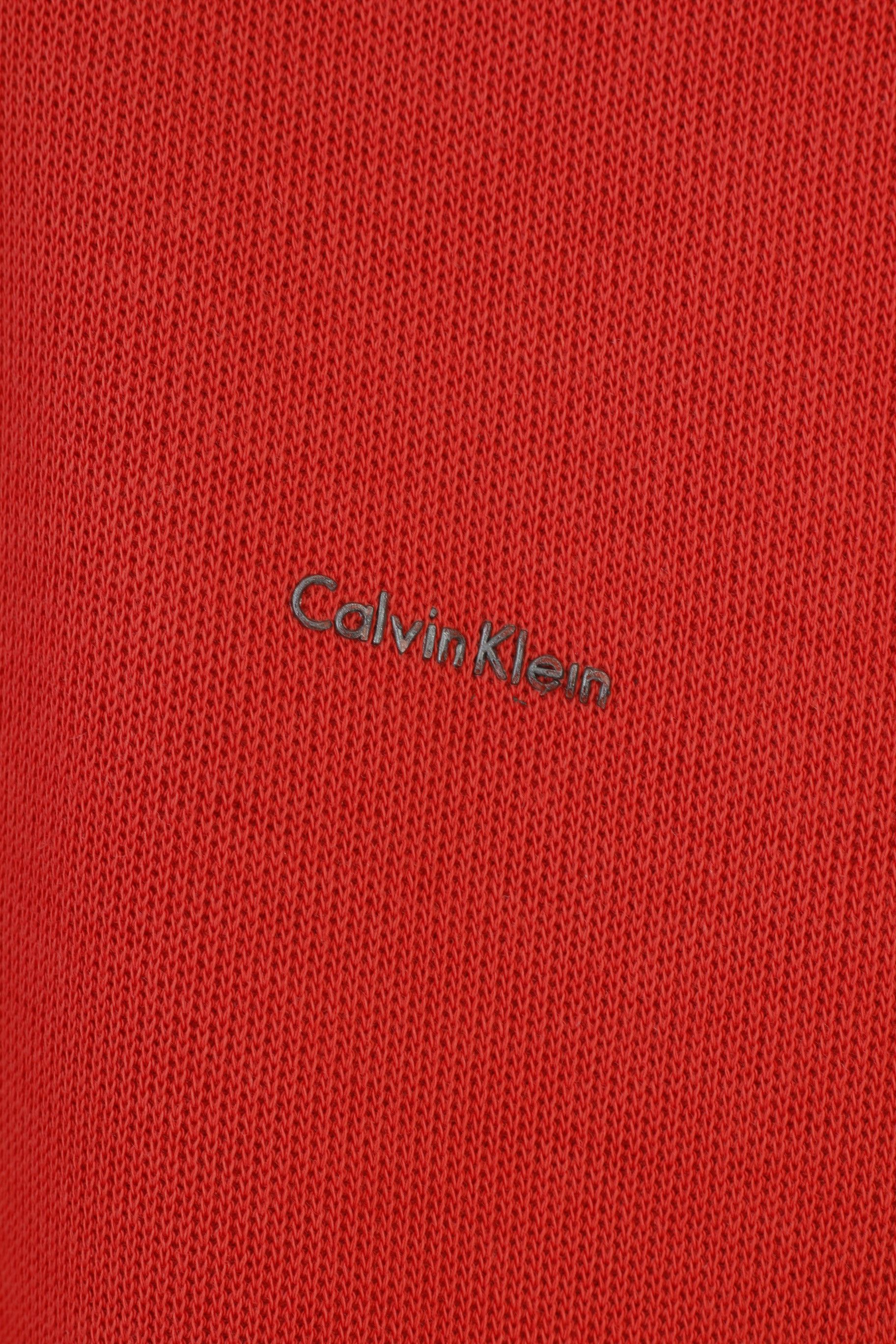 Calvin Klein Calvin Klein Men L Jumper Red Collar 10485 Size US L / EU 52-54 / 3 - 6 Thumbnail
