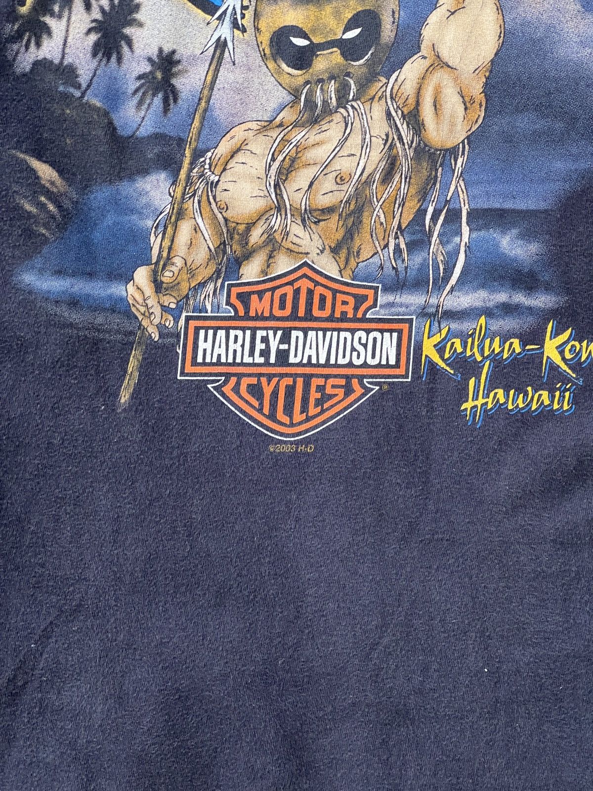 Harley Davidson Vintage 2003 Harley Davidson Kona Hawaii Motorcycle Tee XL Size US XL / EU 56 / 4 - 6 Thumbnail