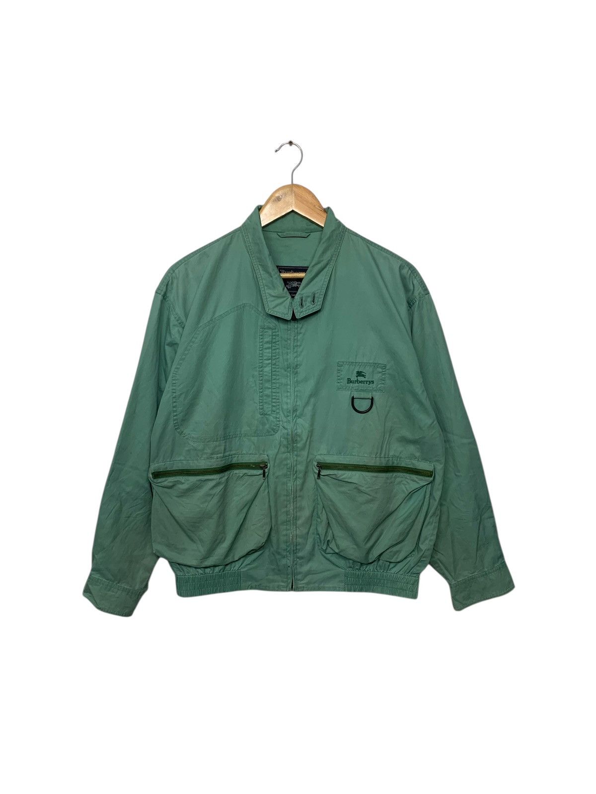 Vintage 90's Burberry's Small Logo Zipper Down Jacket