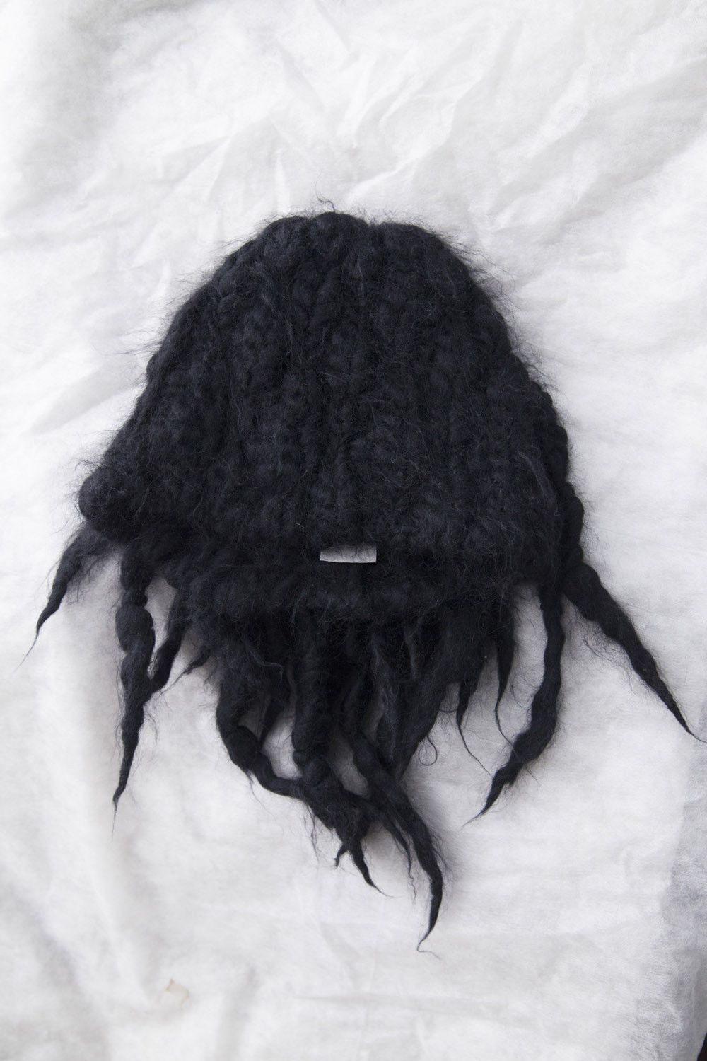 Issey Miyake AW11 Issey Miyake black wool dreadlocks beanie Size ONE SIZE - 8 Thumbnail