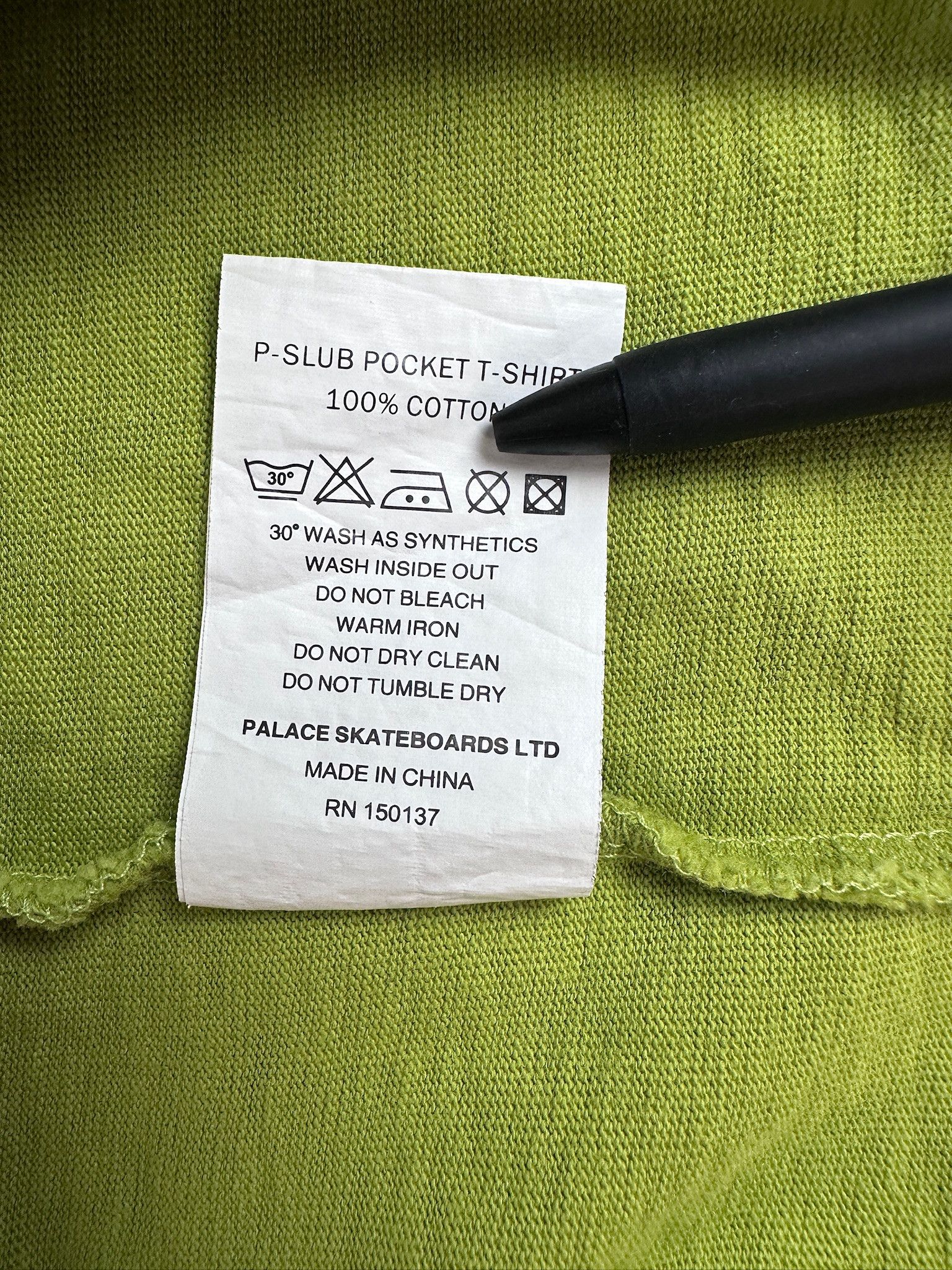 Palace Palace P-Slub Pocket T-Shirt Green Size US S / EU 44-46 / 1 - 6 Thumbnail