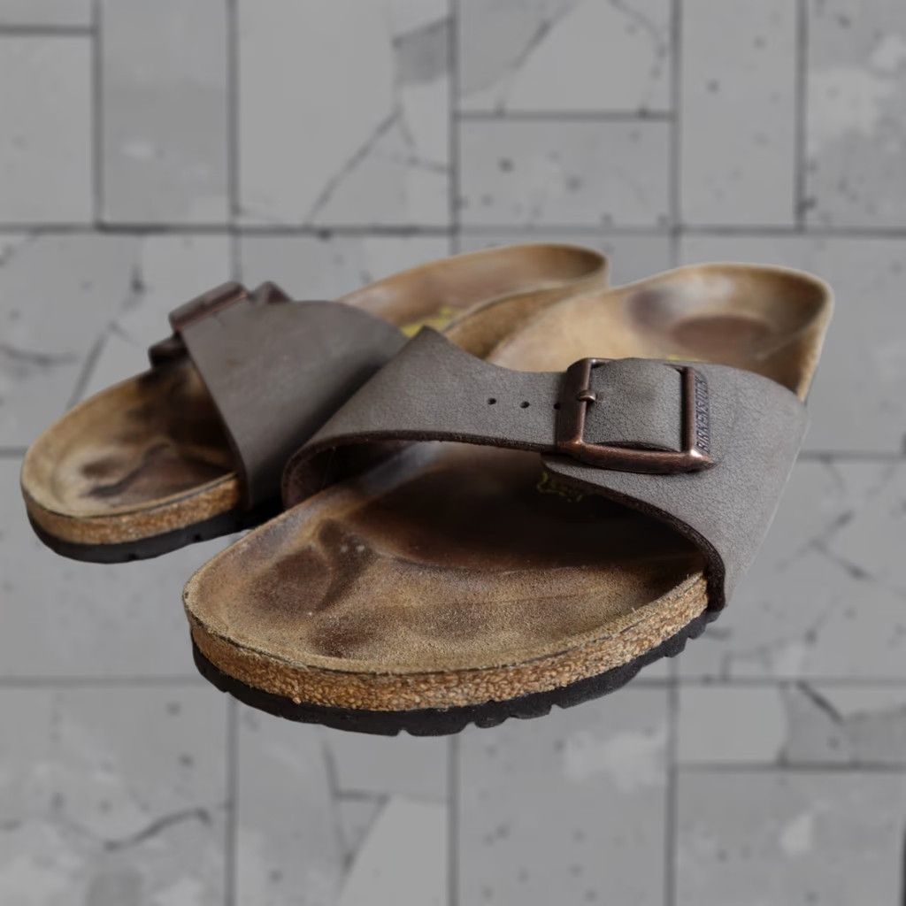Birkenstock Birkenstock Womens Sandals Madrid Brown 41 EU 10 US Suede Buckle Slide Flat Casual Germany Vintage No Size US 10 / IT 40 - 1 Thumbnail