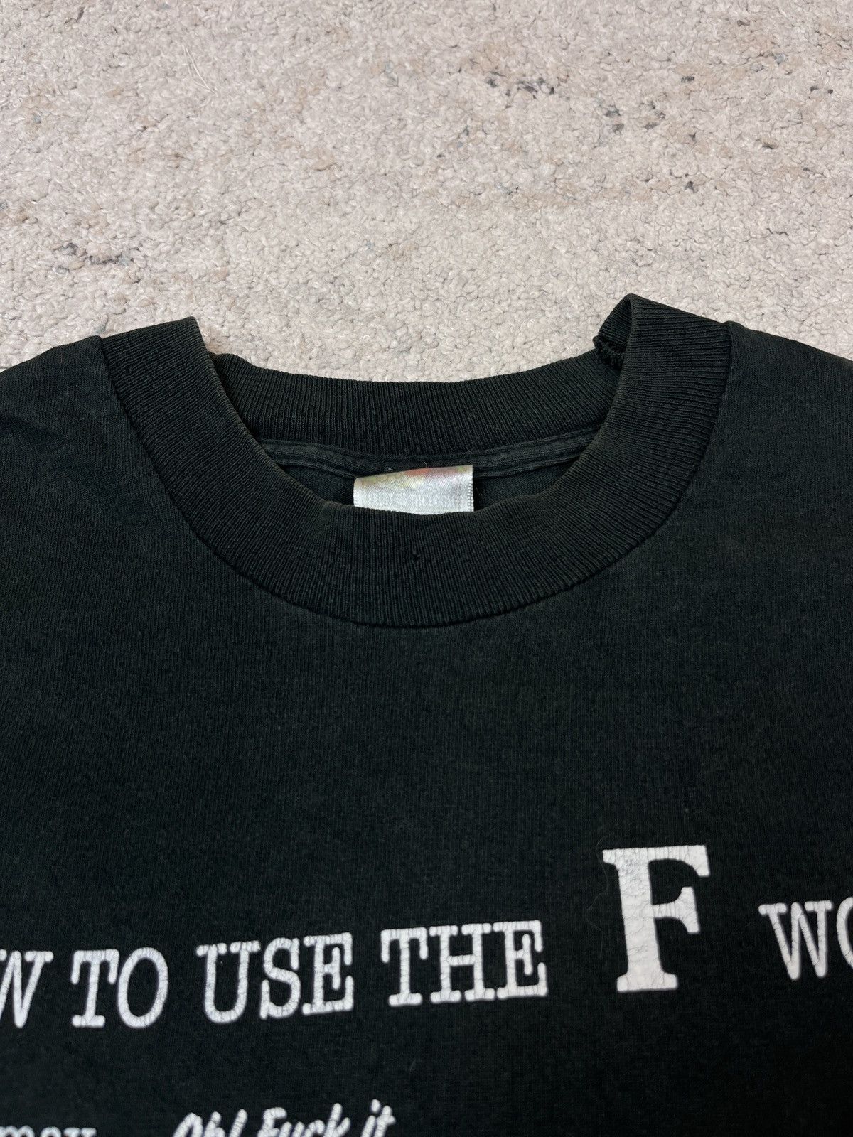 Vintage 1990s HOW TO USE F WORD - RARE FADED VINTAGE TEE - 855 Size US M / EU 48-50 / 2 - 4 Thumbnail