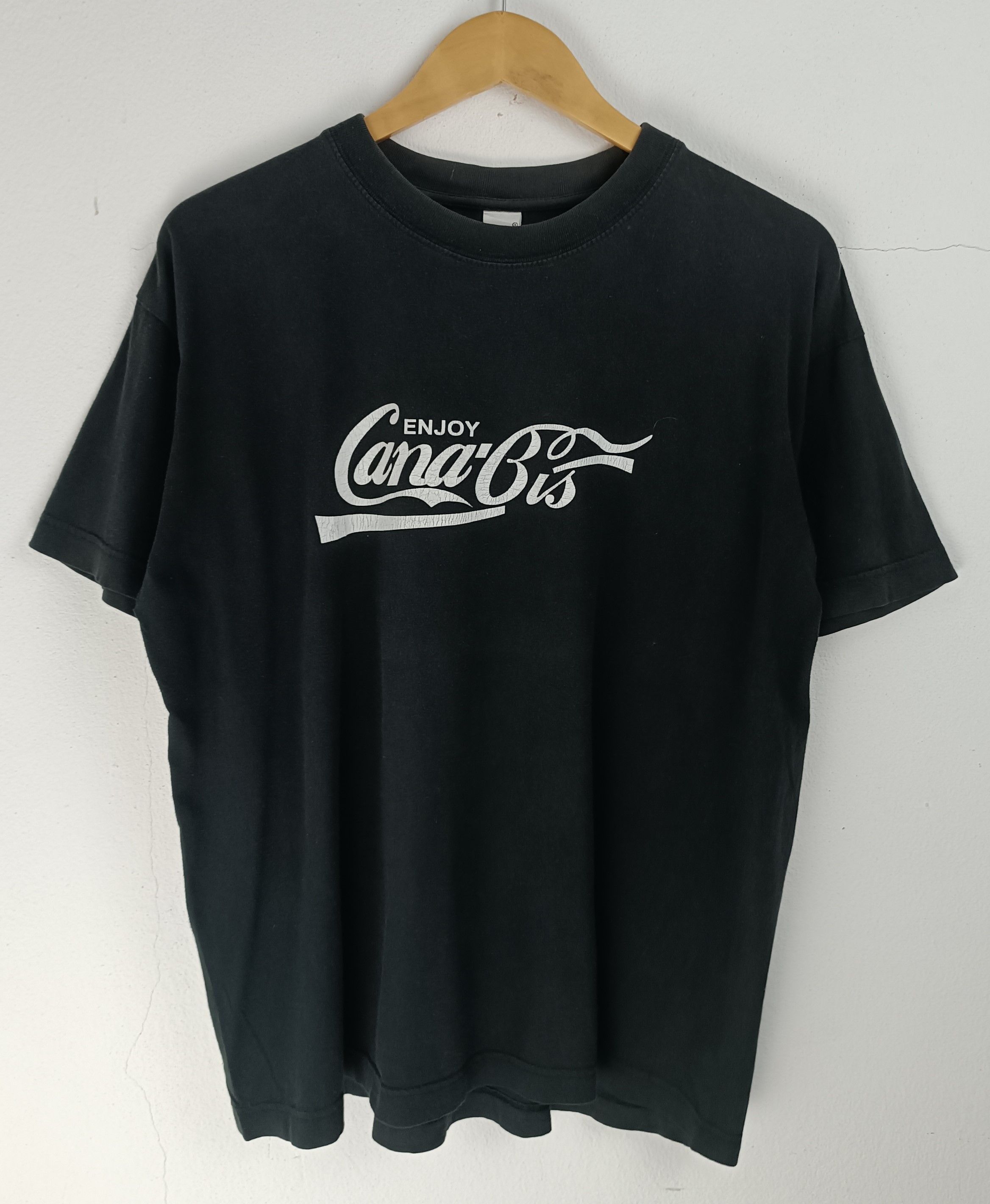 Vintage VINTAGE 2000s FADED ENJOY CANNABIS MARIJUANA HIGH CULTURE TS Size US L / EU 52-54 / 3 - 3 Thumbnail