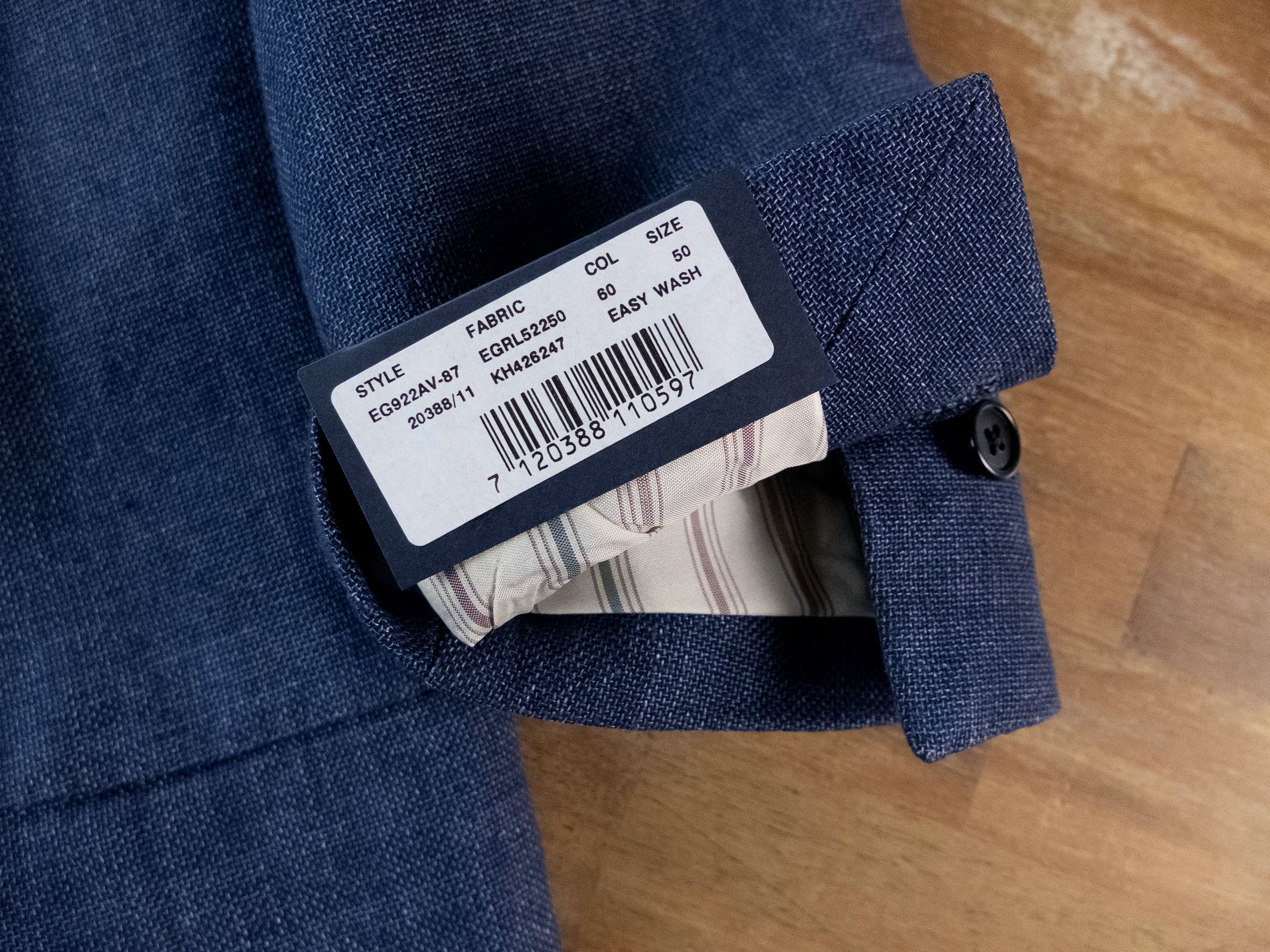 Lardini LARDINI blue linen cotton Spring Summer blazer jacket 40R Size 40R - 6 Thumbnail