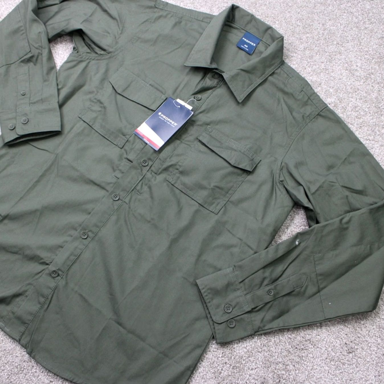 Propper Propper RevTac Shirt NWT Womens Medium Green Ripstop Stain-Resistant Long Sleeve Size M / US 6-8 / IT 42-44 - 3 Thumbnail