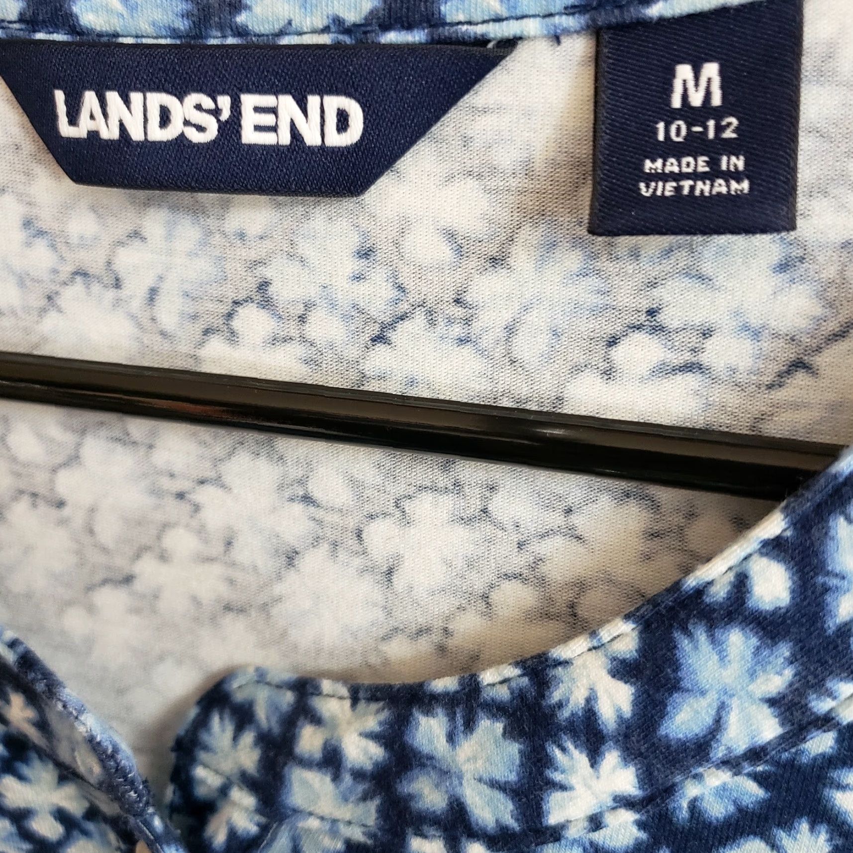 Lands' End Lands End Womens Dress Midi Floral Long Sleeve Blue New title? Size M / US 6-8 / IT 42-44 - 5 Thumbnail