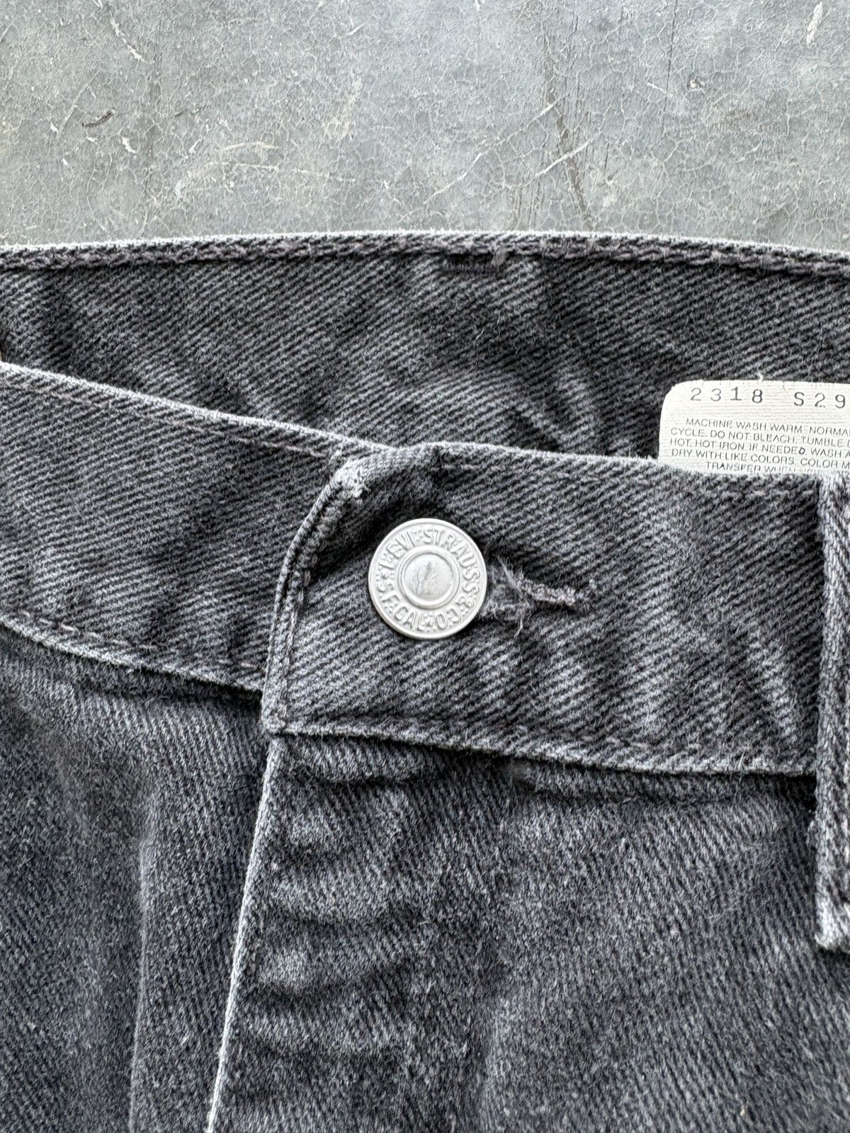 Levi's Vintage 90s Levis 505 Faded Black Jeans 38x30 Size US 38 / EU 54 - 5 Thumbnail