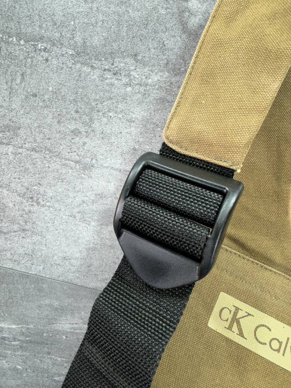 Calvin Klein Canvas Shoulder Backpack Calvin Klein Vintage Rare Y2K Drill Size ONE SIZE - 10 Thumbnail