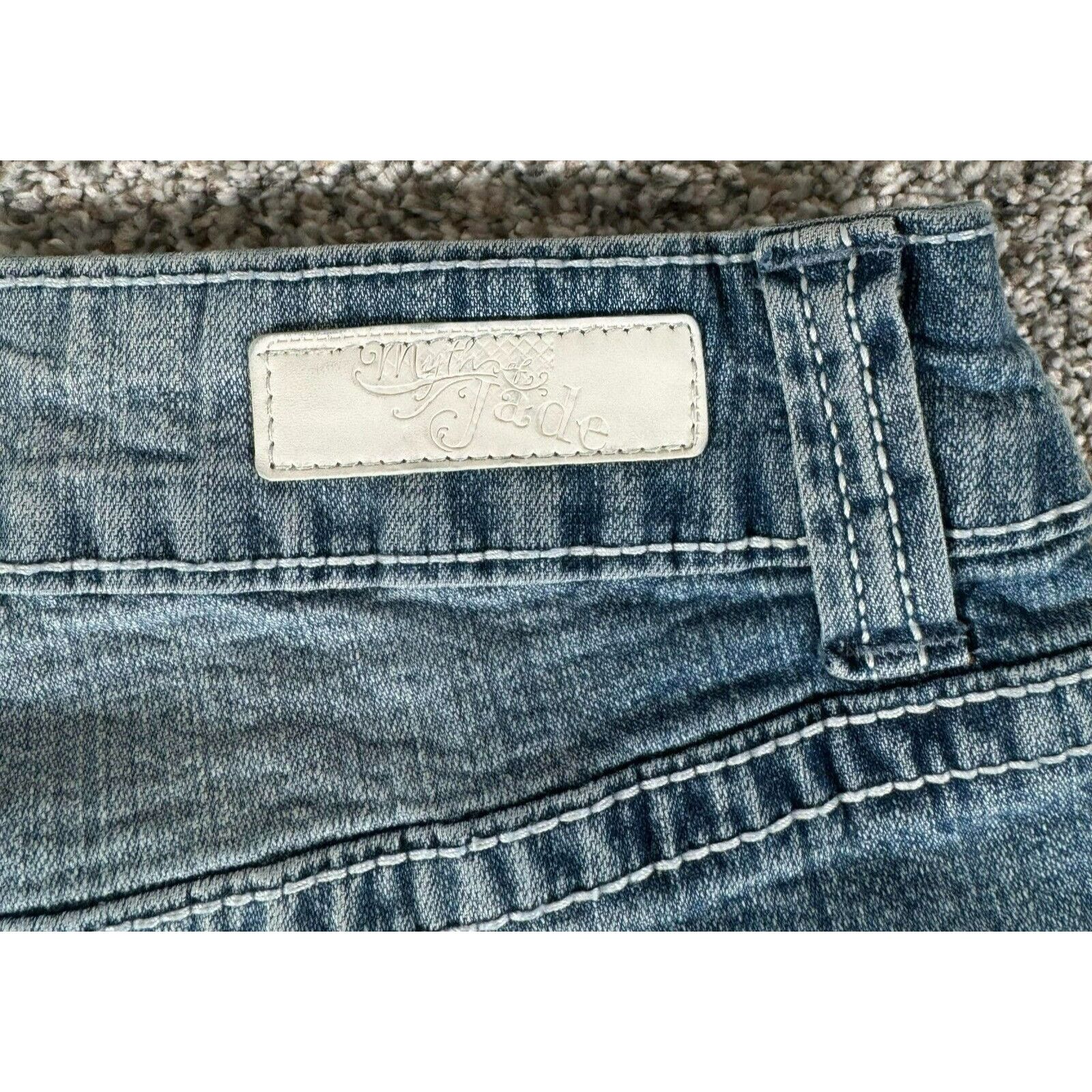 Other Y2K Capri Jeans Womens 8 Cuffed Distressed Grunge Ripped Size 30" / US 8 / IT 44 - 3 Thumbnail