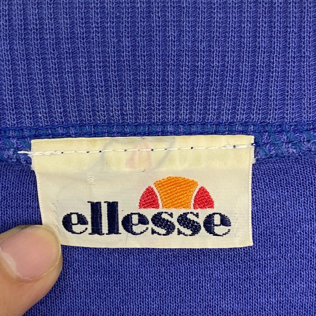 Vintage Vintage Ellesse Big Logo Crewneck Sweatshirt Blue Size M Size US M / EU 48-50 / 2 - 5 Thumbnail