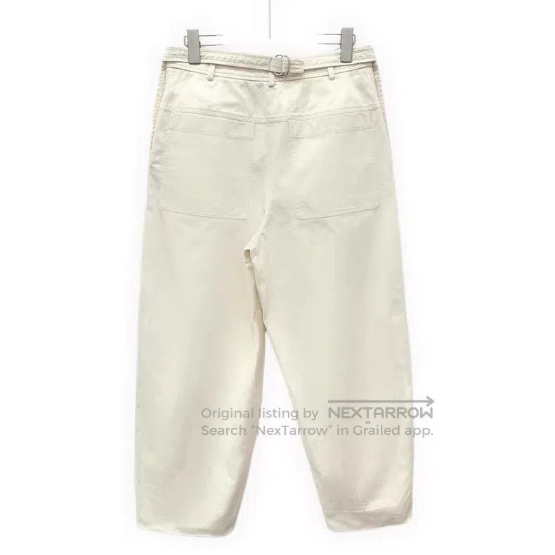 Hermes Hermes White Cotton Casual Trousers Size 25" / US 0 / IT 36 - 2 Thumbnail