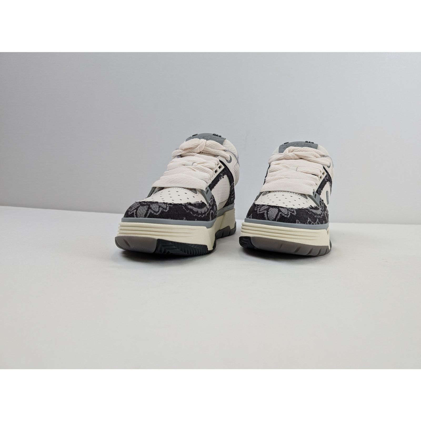 Amiri o1rshd1 Bandana Denim MA-1 Sneakers in Black Size US 11 / EU 44 - 7 Thumbnail