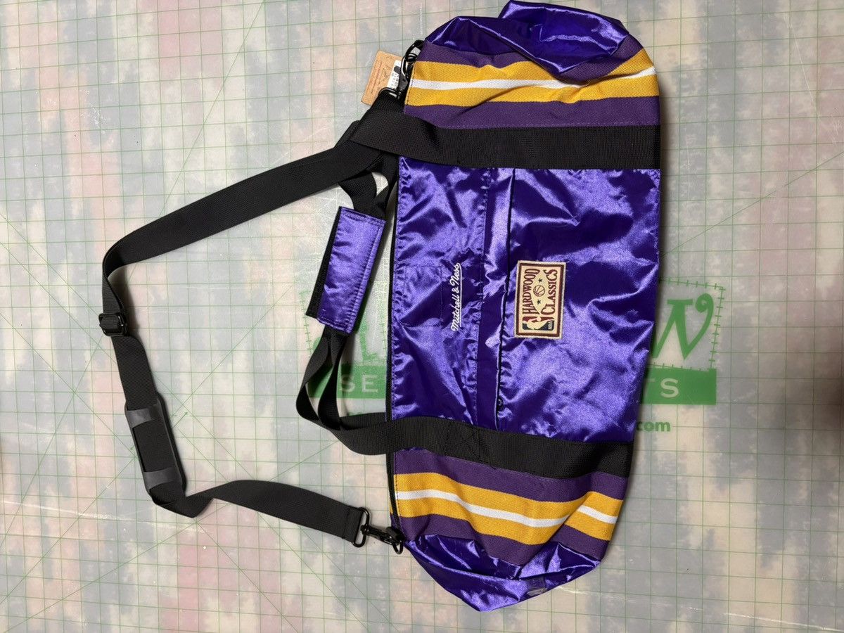 Mitchell & Ness Los Angeles Lakers Satin Duffel Bag By Mitchell & Ness Size 30 - 5 Thumbnail