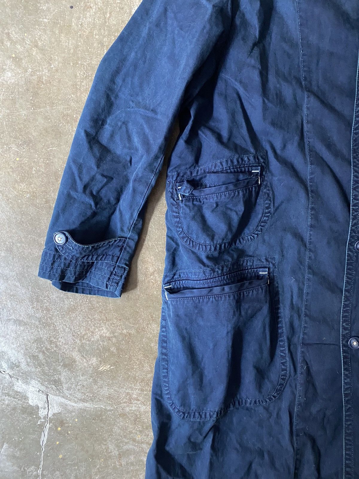 Porter Classic Porter Classic Indigo Trench Coat Kapital Visvim Needles 45r Size US M / EU 48-50 / 2 - 4 Thumbnail