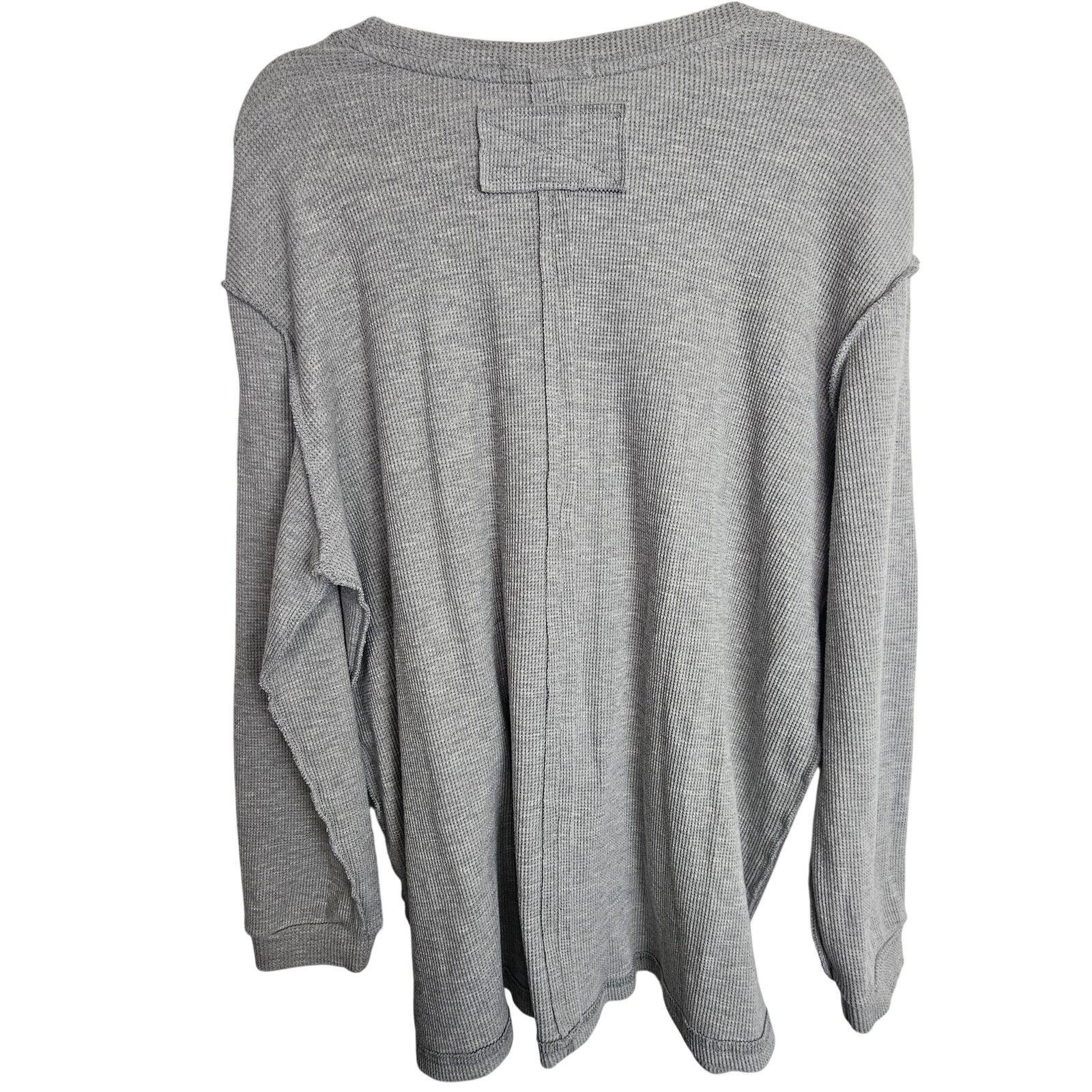 Natural Issue Natural Life Womens Waffle Knit Oversized Thermal Top Sz S/M Size M / US 6-8 / IT 42-44 - 9 Thumbnail