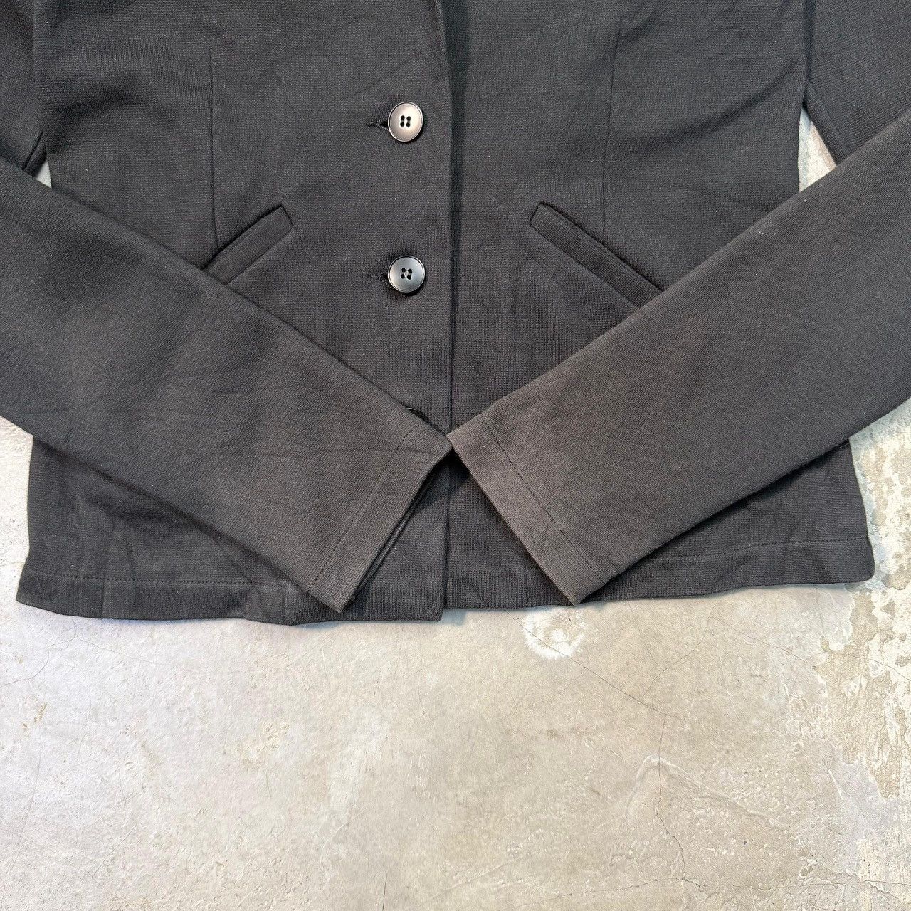 agnes b. AGNES B. Cardigan Black Cotton Fleece Size XS / US 0-2 / IT 36-38 - 6 Thumbnail