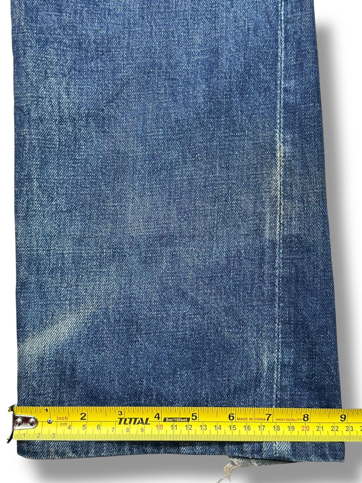 Denime Denime Vintage 80's Distressed Selvedge Baggy Faded Wash Size US 34 / EU 50 - 17 Thumbnail