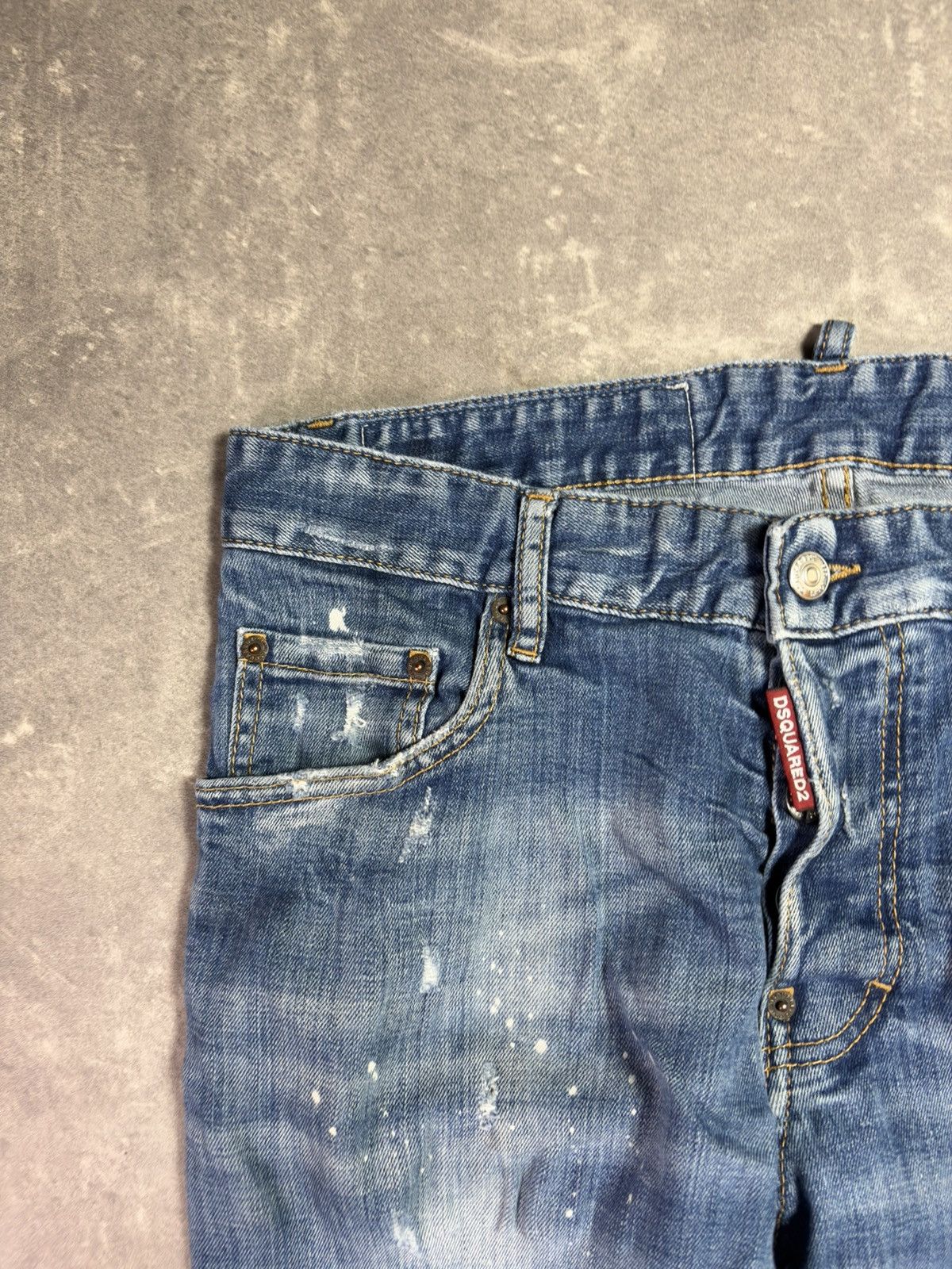 Dsquared2 Dsquared2 Paint Splattered Faded Distressed Denim Jeans 48 Size US 32 / EU 48 - 5 Thumbnail