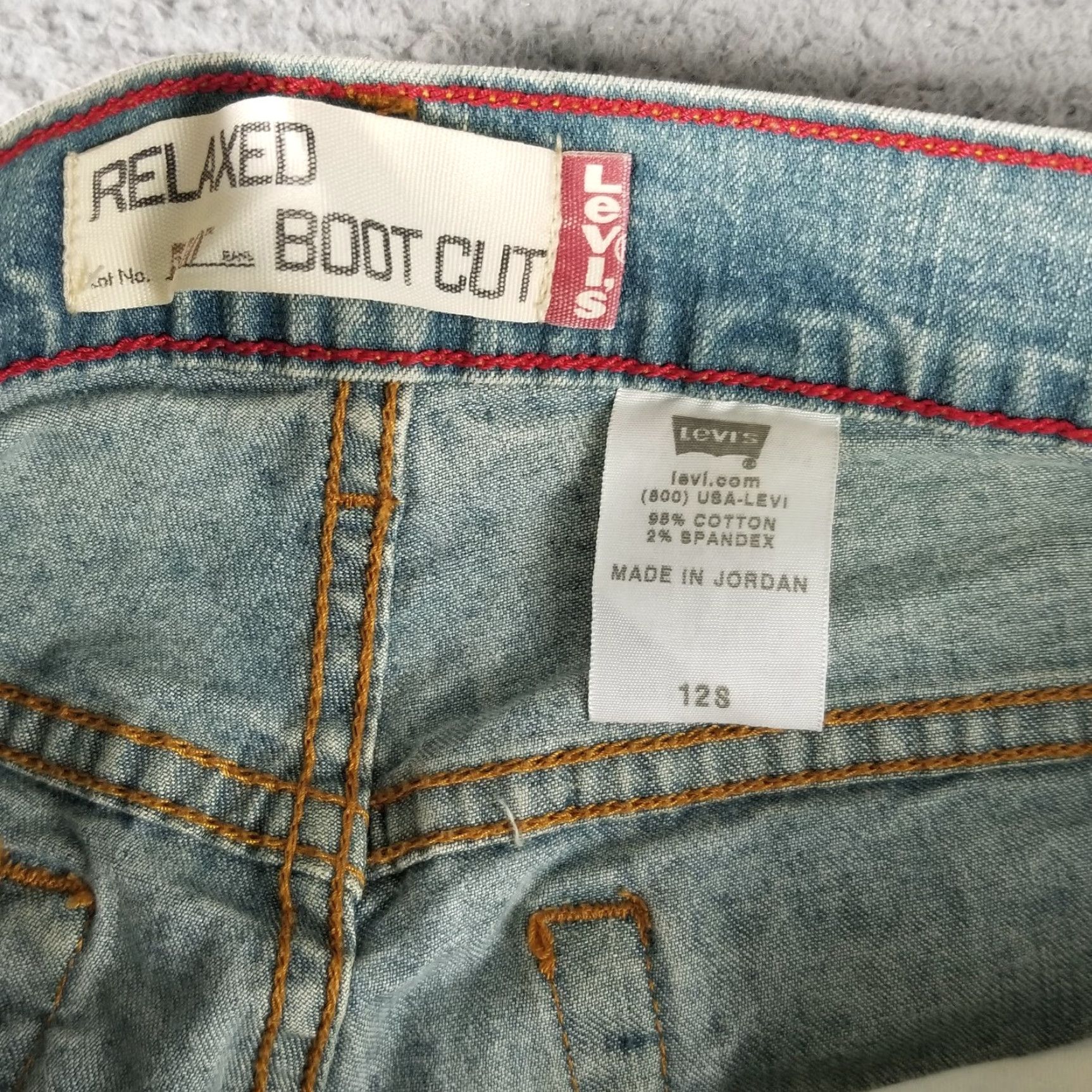 Levi's LEVI'S 550 Bootcut Relaxed Jeans Womens Size 12S Acid Wash Mid Rise Blue Size 34" / US 12 / IT 48 - 2 Thumbnail