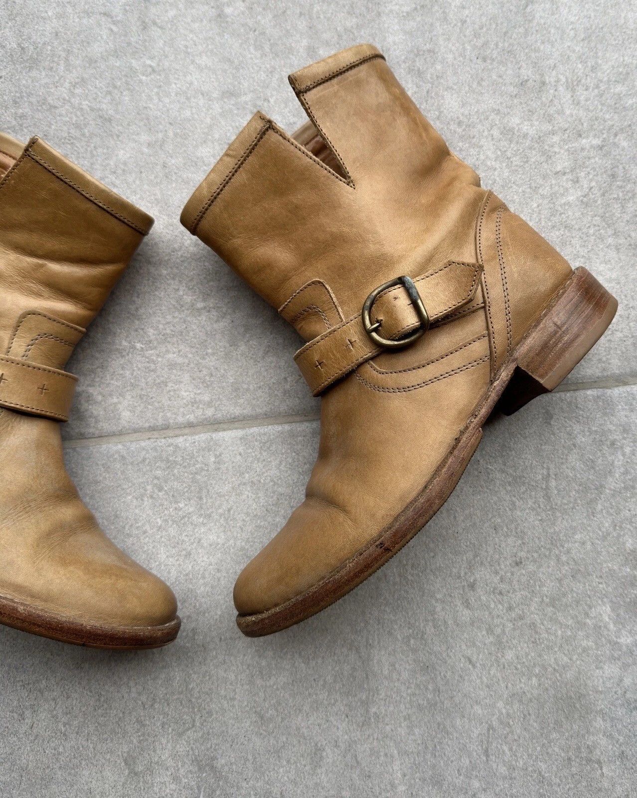 Fiorentini + Baker Fiorentini + Baker Eli Biker Moto Ankle Boots Leather 36 Size US 6 / IT 36 - 7 Thumbnail