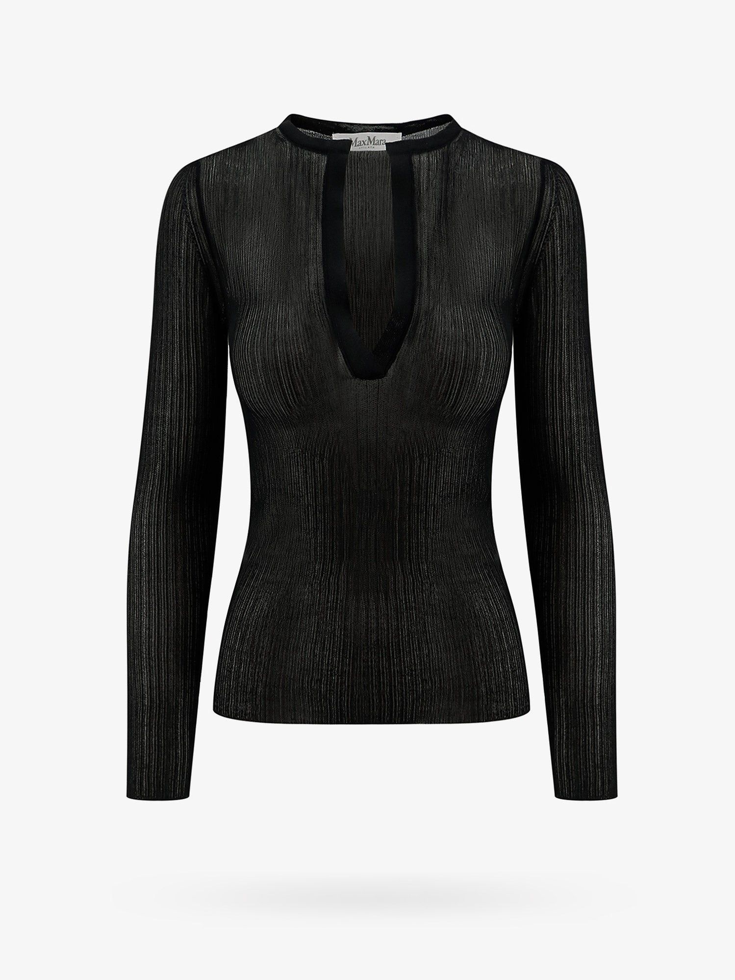image of Max Mara Saggina Woman Black Top, Women's (Size Small)