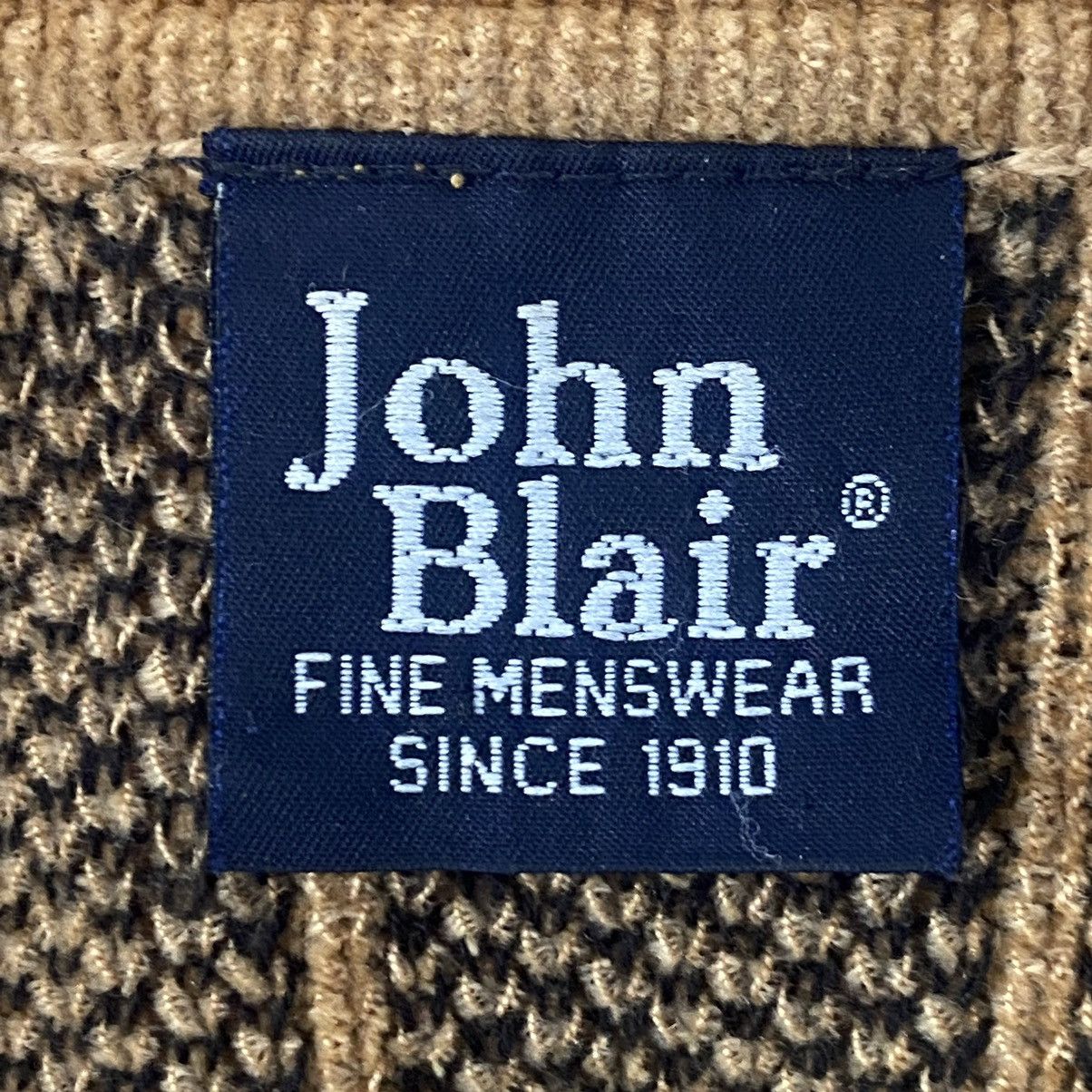 Other Vintage John Blair Tan Brown Red Polo Sweater Men’s Size XL Size US XL / EU 56 / 4 - 4 Thumbnail