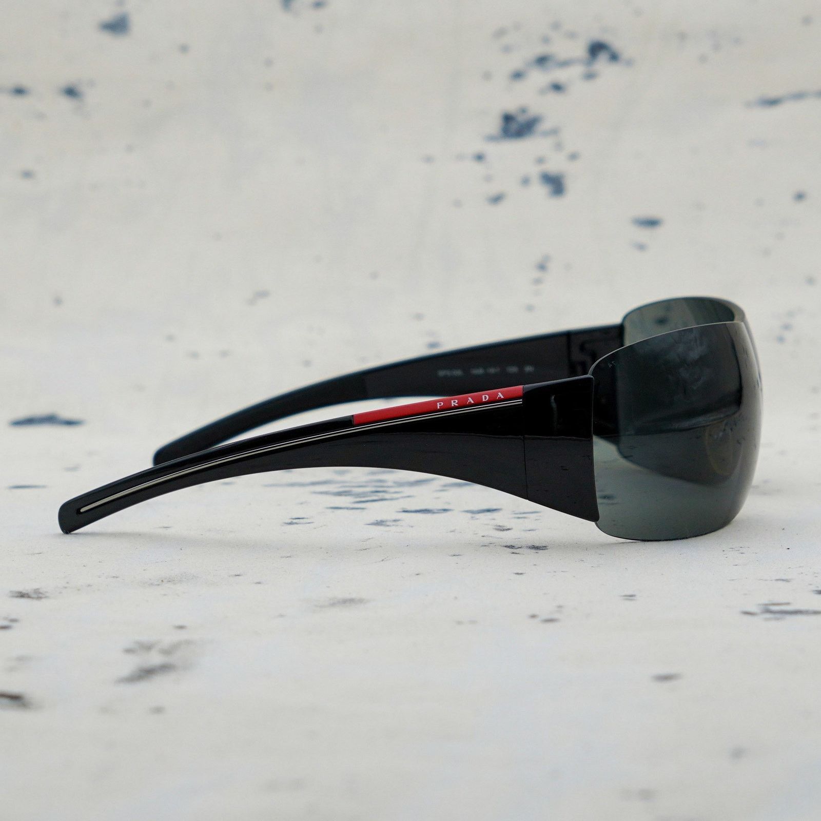 Prada Prada sps 02l rimless shield sport logo black sunglasses Size ONE SIZE - 3 Thumbnail