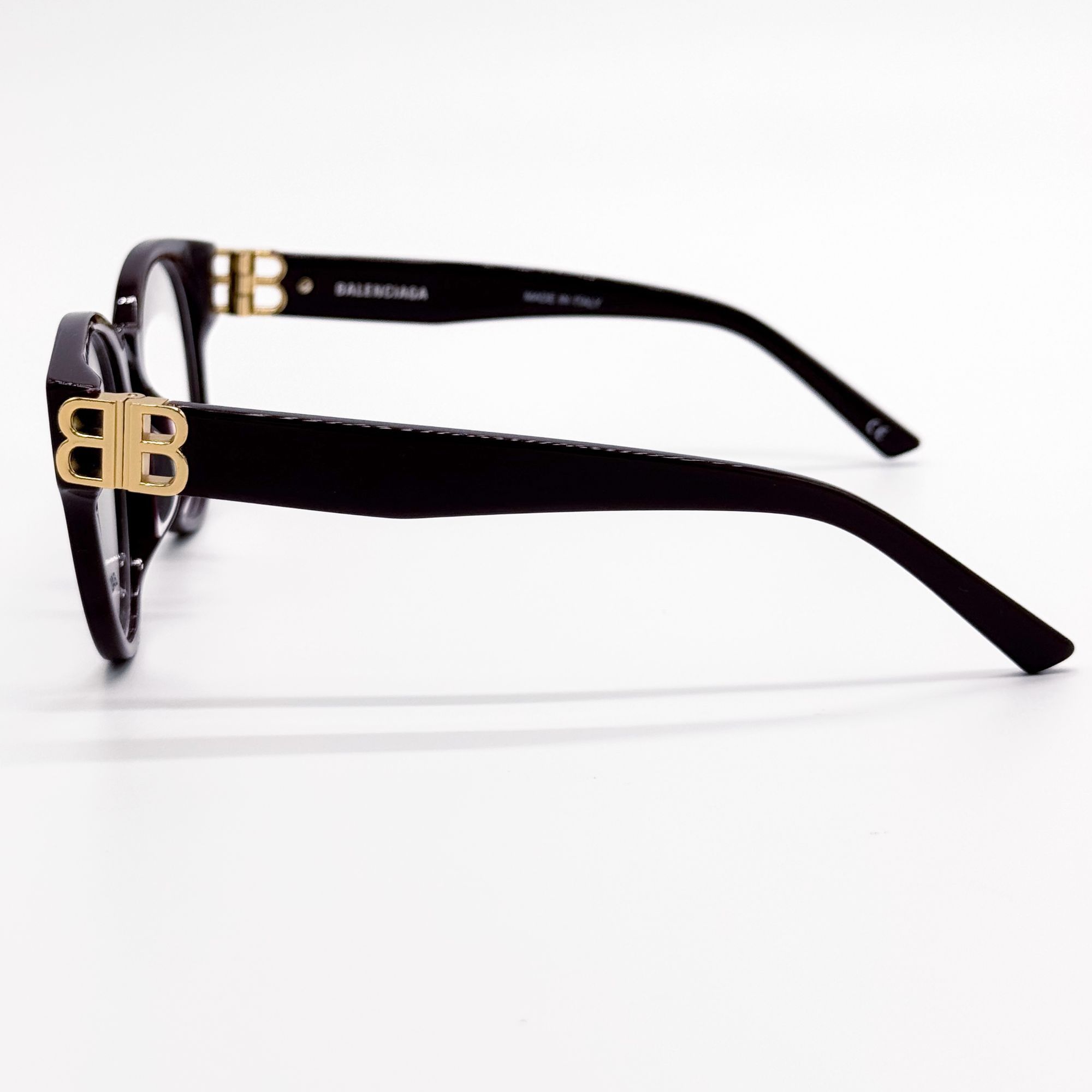 Balenciaga NEW BALENCIAGA EYEGLASSES BB0173O 003 ROUND VIOLET WOMEN EYE Size ONE SIZE - 6 Thumbnail