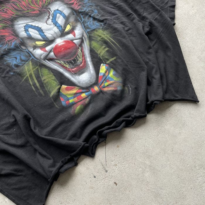 Vintage Vintage Y2k Boxy Cropped Liquid Blue Clown Tee | Grailed