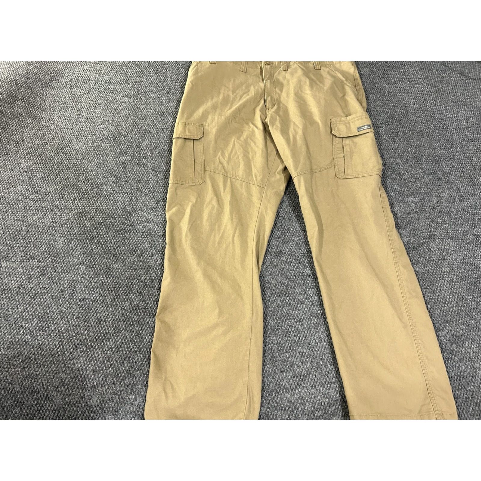 Wrangler Wrangler Cargo Pants Mens 44x32 Beige Regular Relaxed Straight Cargo Pocket Cotton Spandex Workwear Casual Pockets Size US 44 / EU 60 - 2 Thumbnail