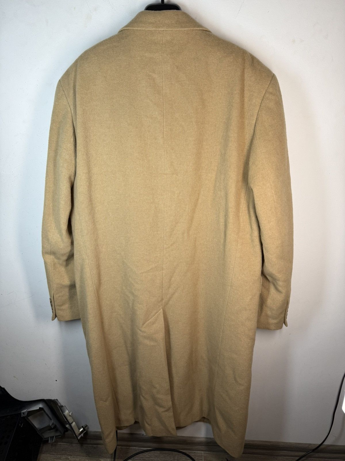 Yves Saint Laurent Camel Wool YSL Coat Soft Heavy Soft Long Beige Size US L / EU 52-54 / 3 - 13 Thumbnail