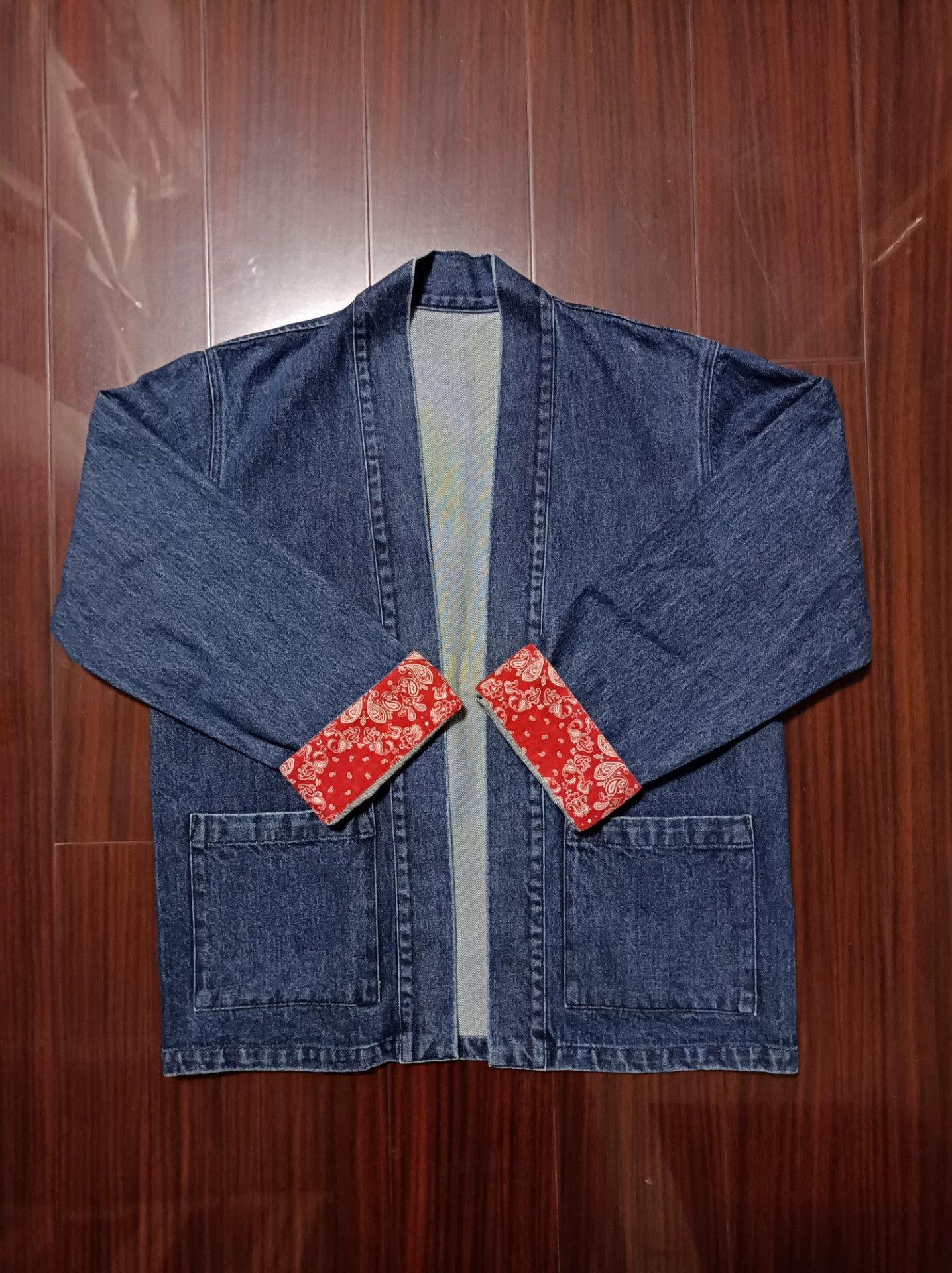 Sophnet. SOPHNET Indigo Paisley Kimono Size US S / EU 44-46 / 1 - 1 Thumbnail