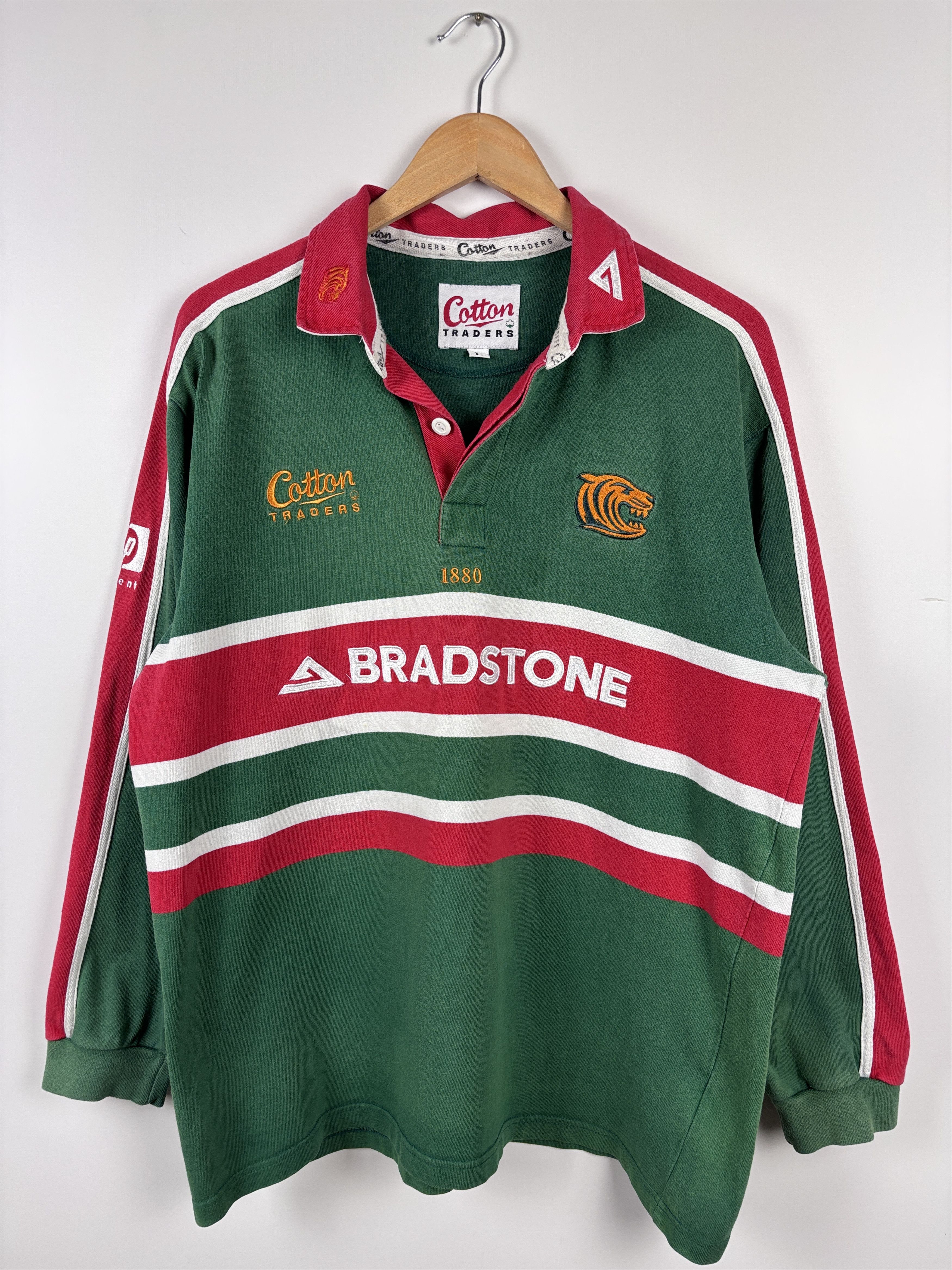 Cotton Traders × Vintage Leicester Tigers 2001-02 Rugby Shirt Cotton Traders Size L Size US L / EU 52-54 / 3 - 1 Thumbnail