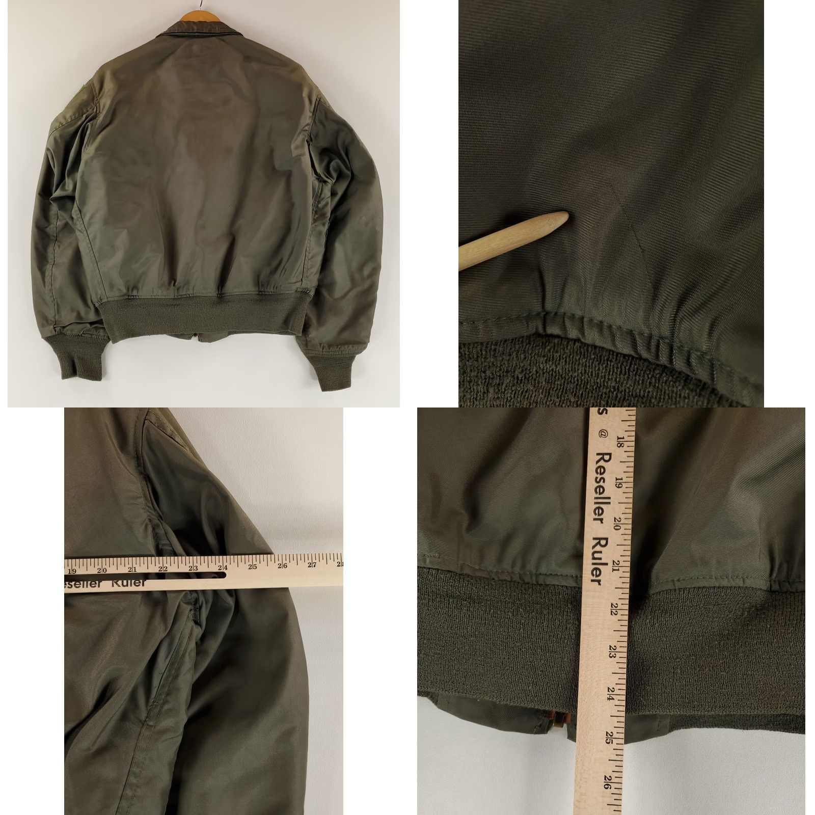 Alpha Industries Alpha Industries USAF Flyers Jacket 100% Nomex CWU-36/P Sage Green Bomber Jacket L Men Green Size US L / EU 52-54 / 3 - 9 Thumbnail