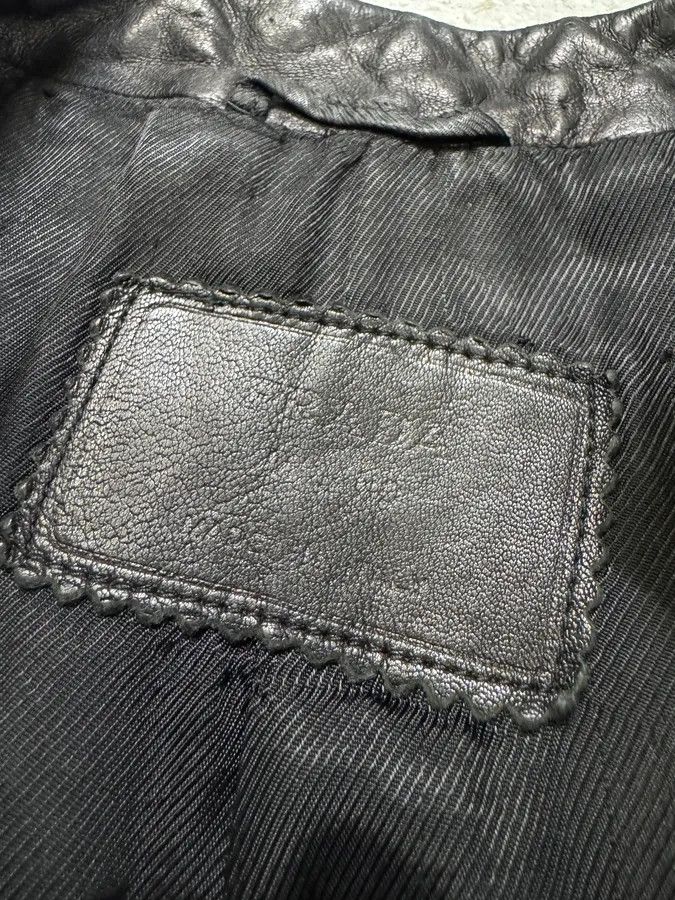 Prada FW1999 Prada Biker Padded Black Leather Jacket Size S / US 4 / IT 40 - 9 Thumbnail