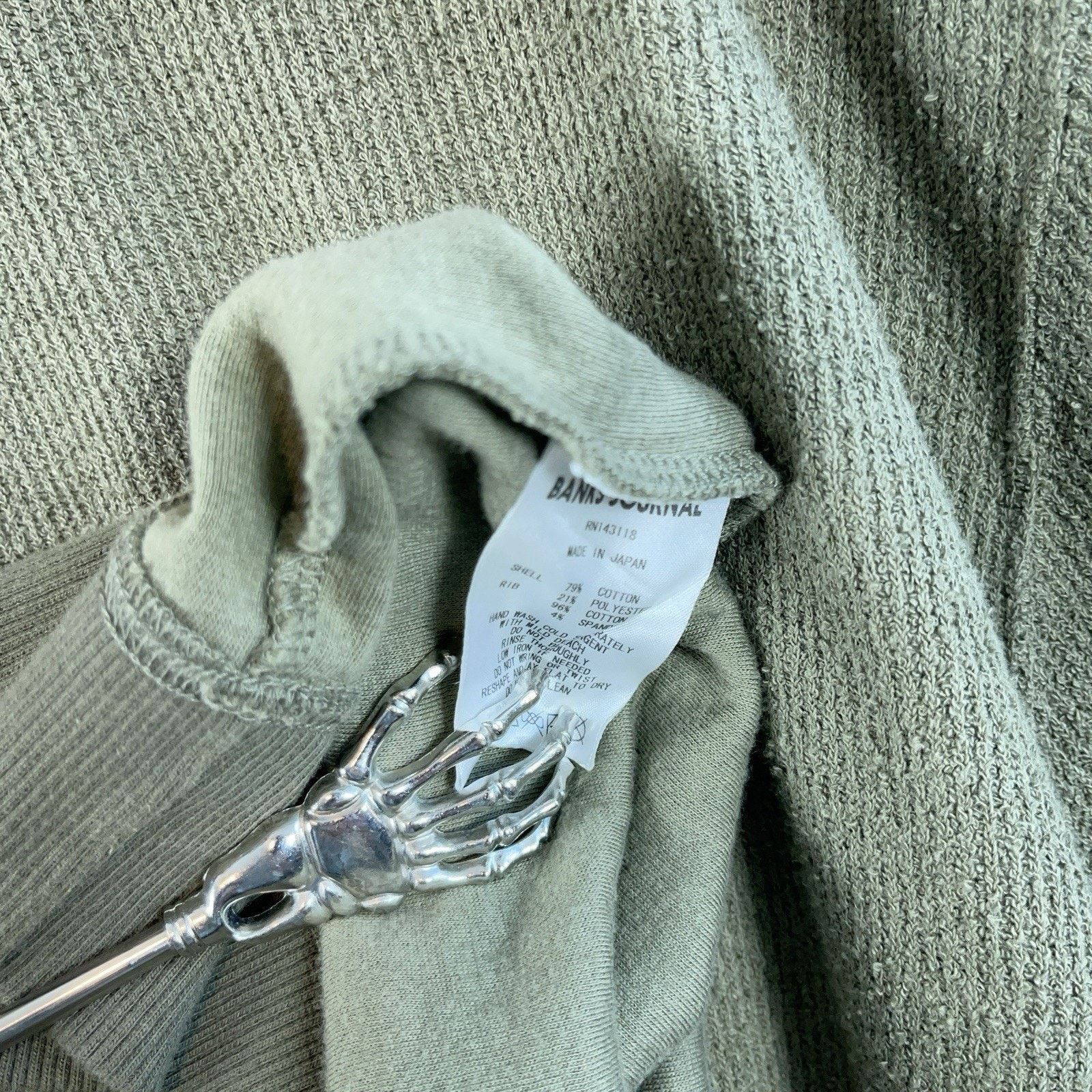 Banks Journal Banks Journal Made In Japan Waffle Knit Cardigan Men's XL Size US XL / EU 56 / 4 - 6 Thumbnail