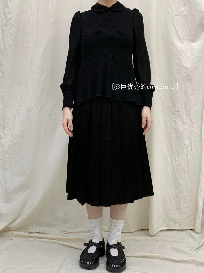 Comme des Garcons Comme Des Garcons Junya Watanabe Black yuanbao Collar Bubb Size XS / US 0-2 / IT 36-38 - 3 Thumbnail