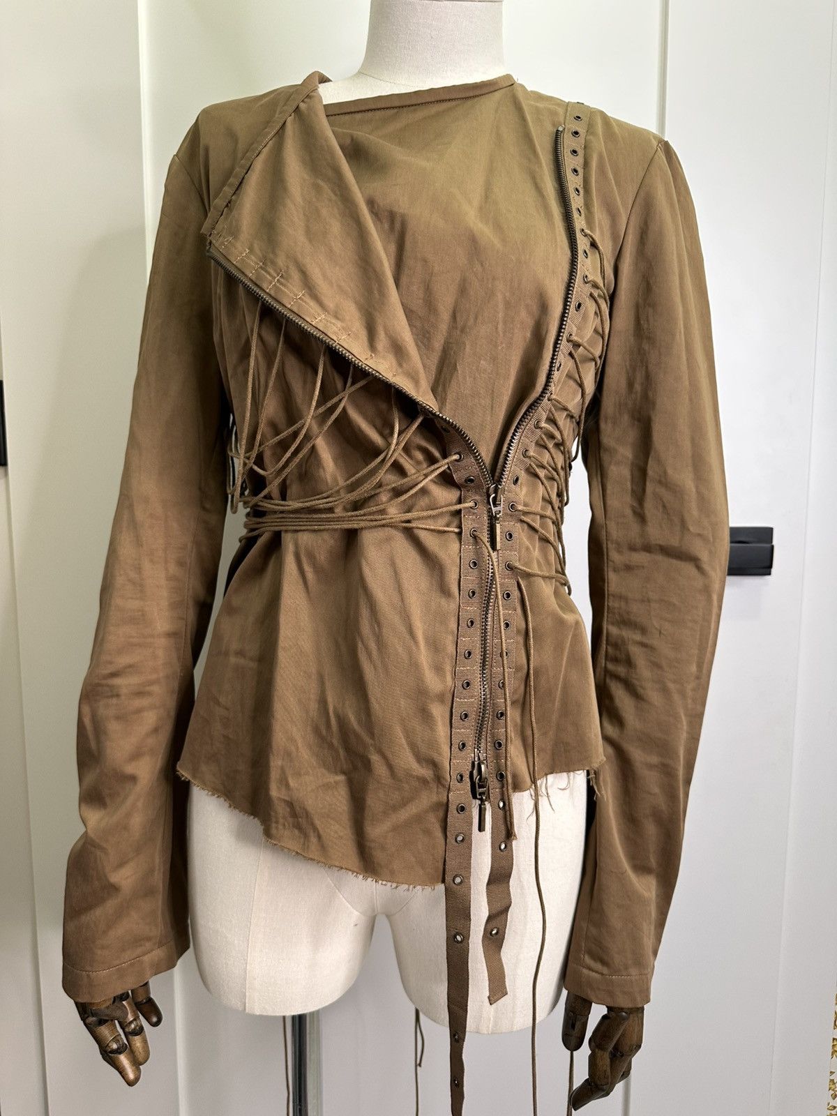 Vintage × plein sud Very rare Plein Sud bondage corset blouse Faycal Amor Size M / US 6-8 / IT 42-44 - 10 Thumbnail
