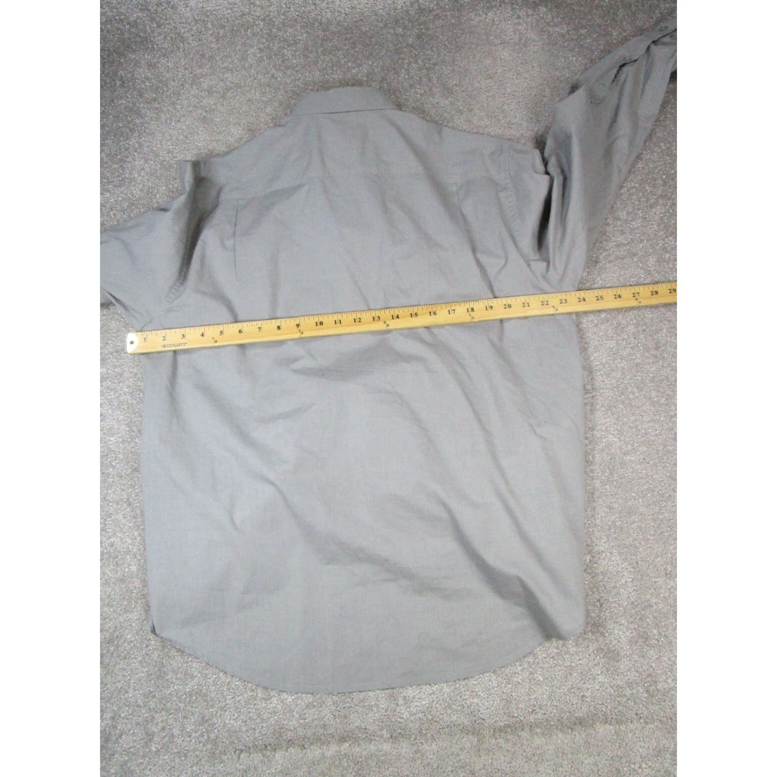 Tommy Bahama Tommy Bahama Island Zone Shirt Mens Large Gray Cotton Button-Up (Long Sleeve) Regular Fit Button-Down Collar Mens Size US L / EU 52-54 / 3 - 5 Thumbnail
