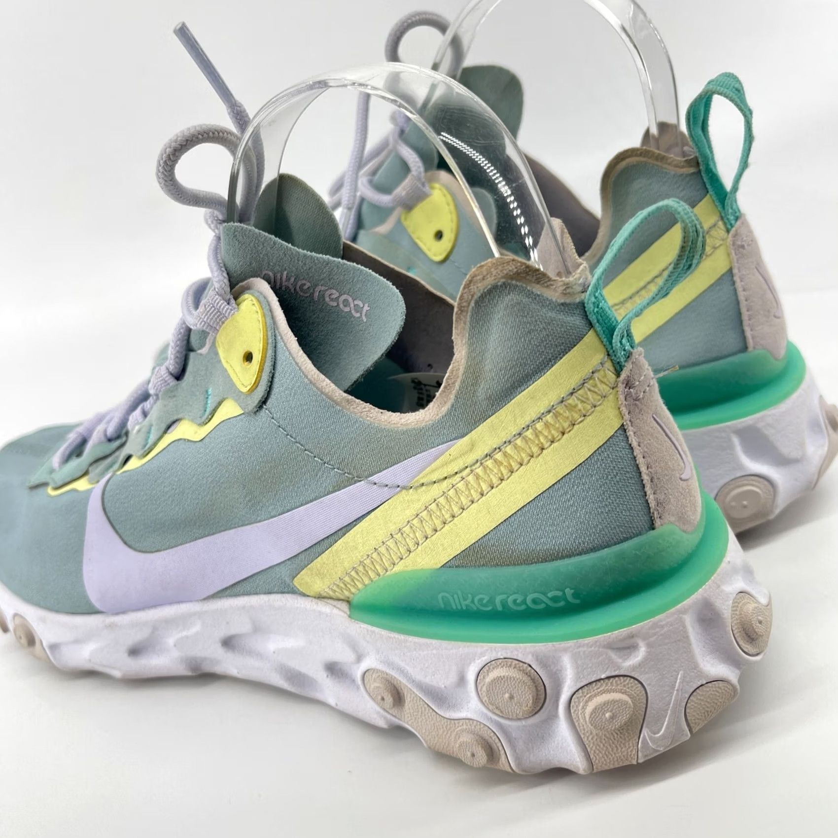 Nike Nike React Element 55 Women's 9.5 Ocean Cube Running Blue Yellow Shoes Size US 10 / IT 40 - 4 Thumbnail